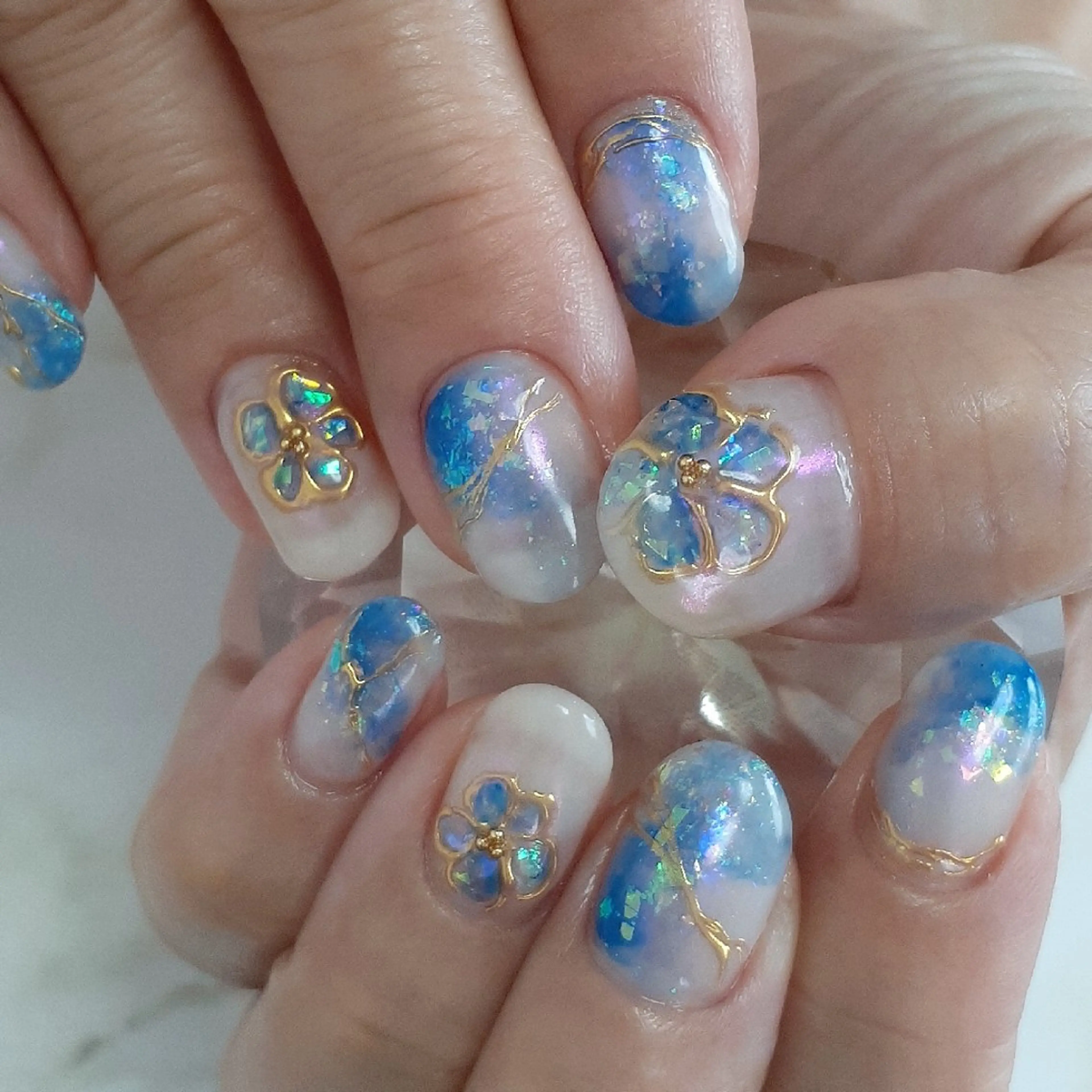 ネイル キラキラネイル ハンドネイル 池元 真由美のネイルデザイン