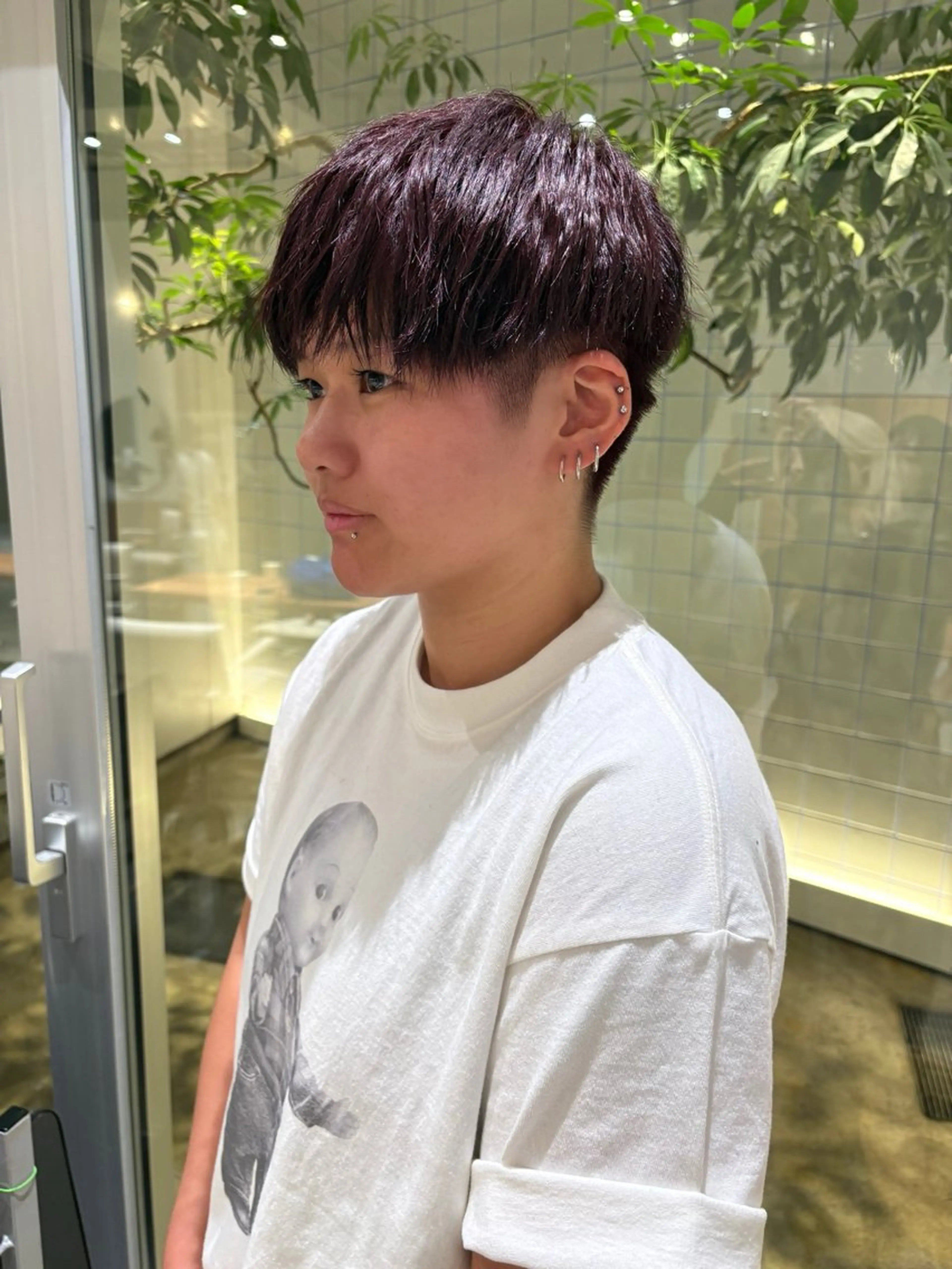 ショート カラー ヘアカラー Rohe by DECO所属・maaya /ブリーチ/縮毛矯正のヘアスタイル