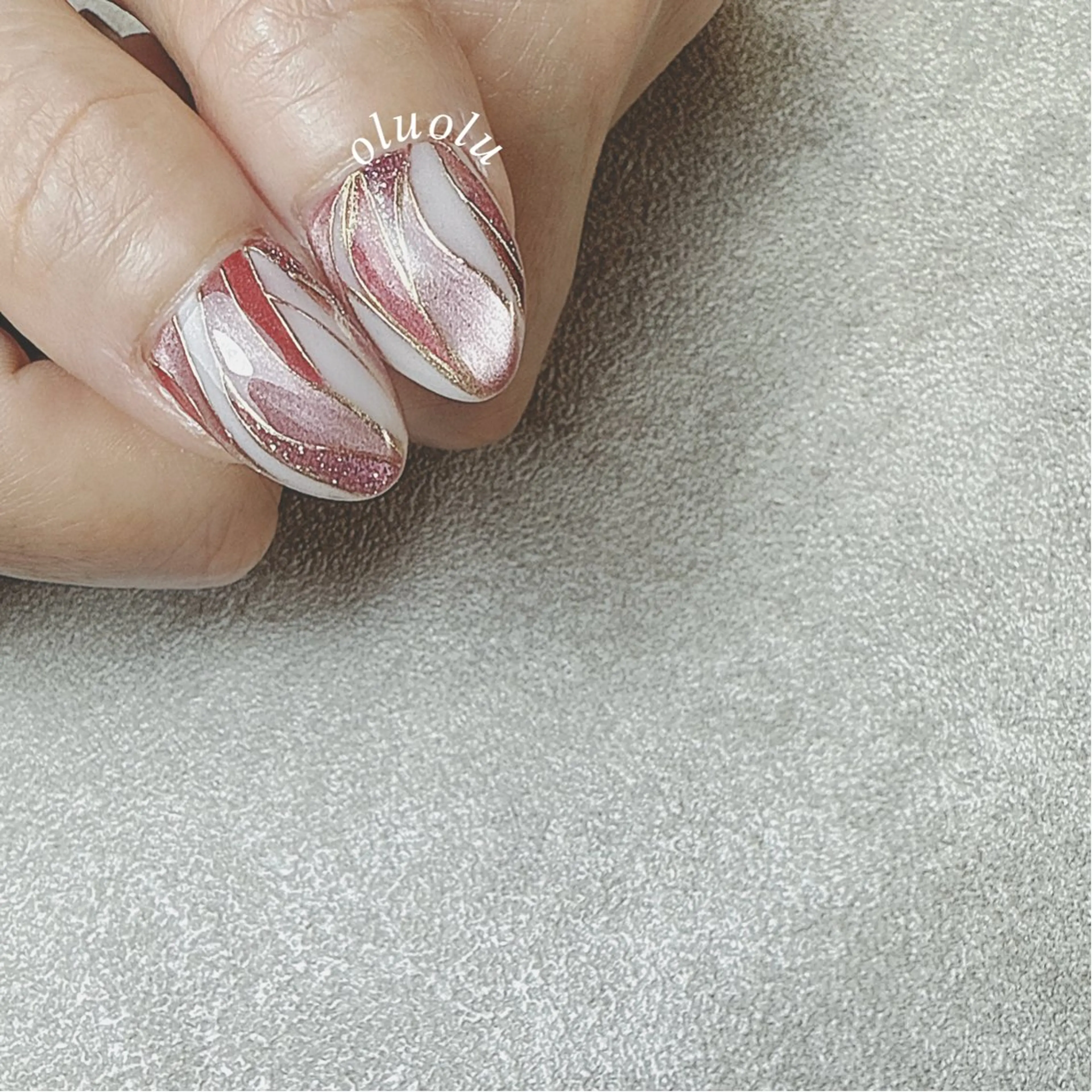 ネイル アートネイル フラッシュネイル フットネイル キラキラネイル マグネットネイル ハンドネイル 大村 紬華のネイルデザイン