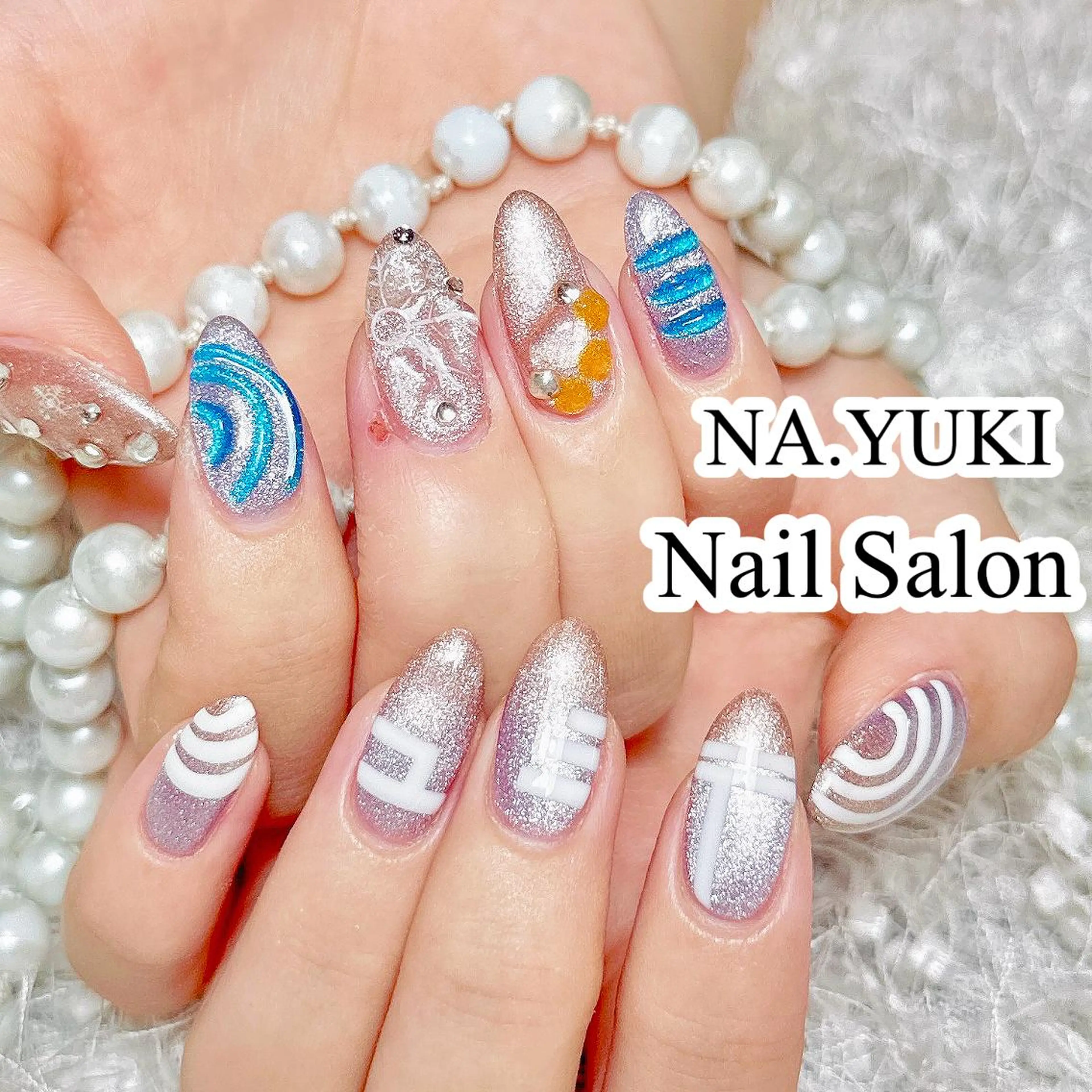 ネイル オーロラネイル チークネイル 長さ出し フットネイル フレンチネイル ハンドネイル ハンドケア Miu 🌟のネイルデザイン