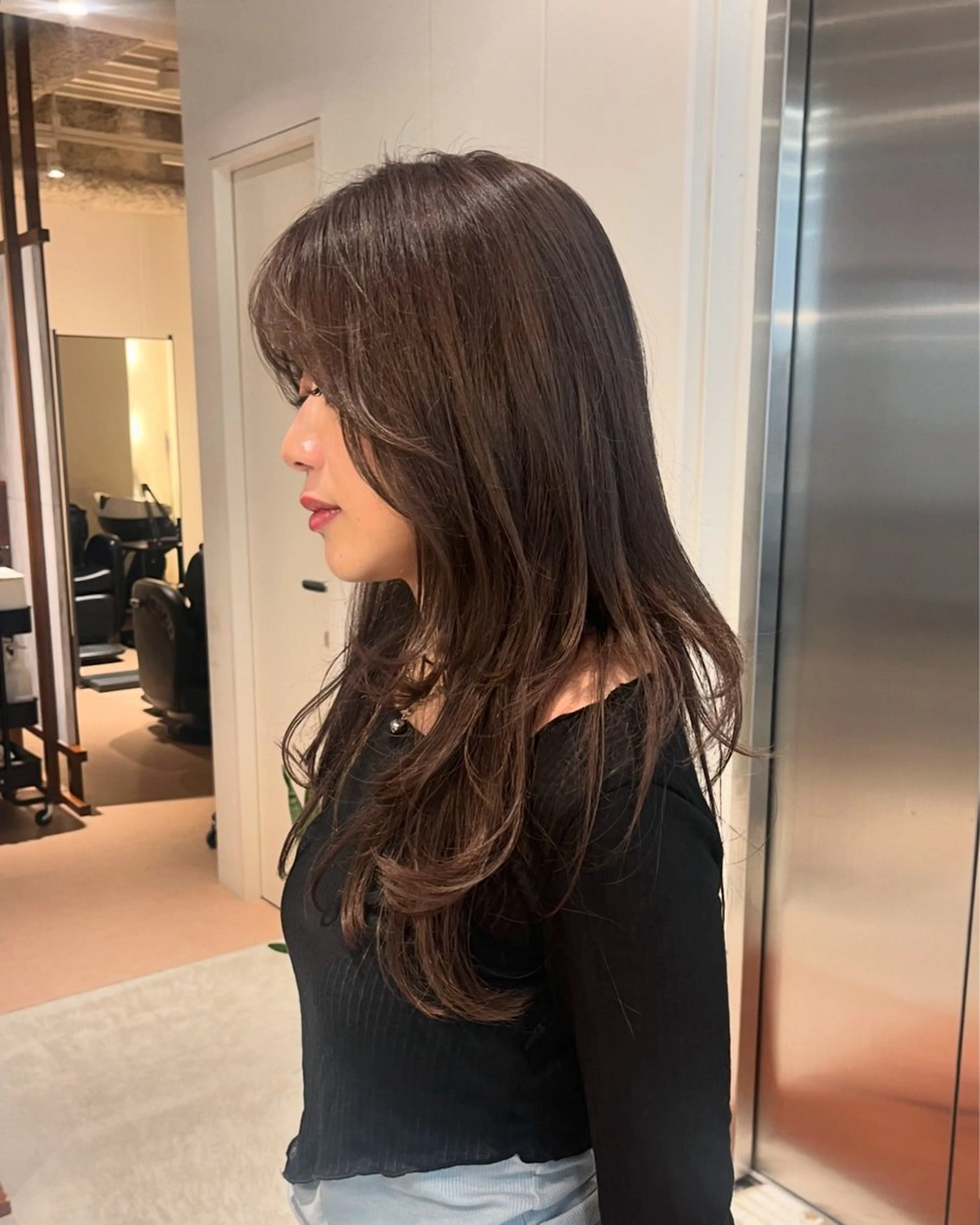 ロング カラー カット ヘアカラー 【ミディアムと ロングに特化】島田恋のヘアスタイル