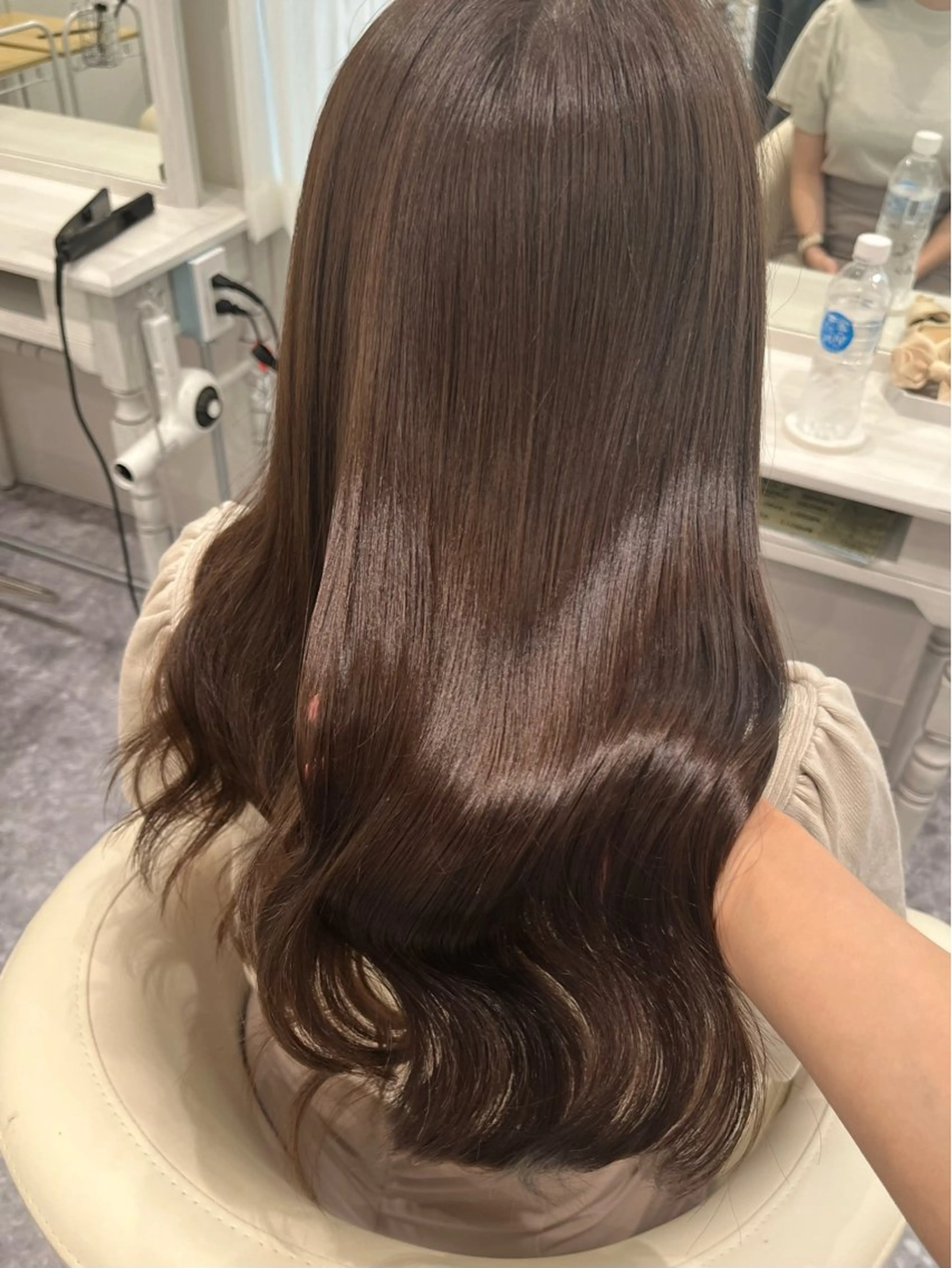 ロング カラー カット ヘアカラー トリートメント 河西 楓のヘアスタイル