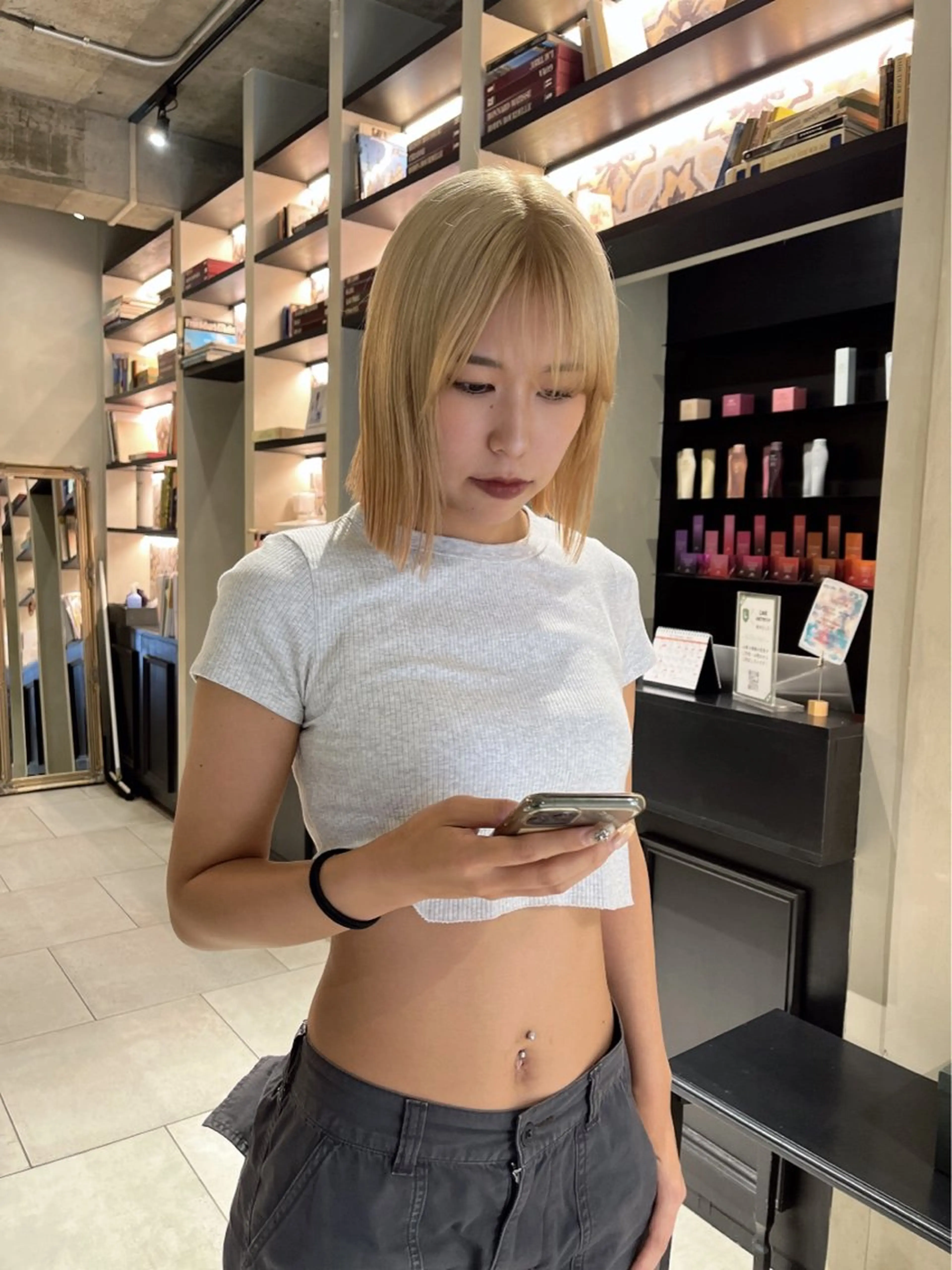 ミディアム ヘアカラー TaNa. EMINA💖のヘアスタイル