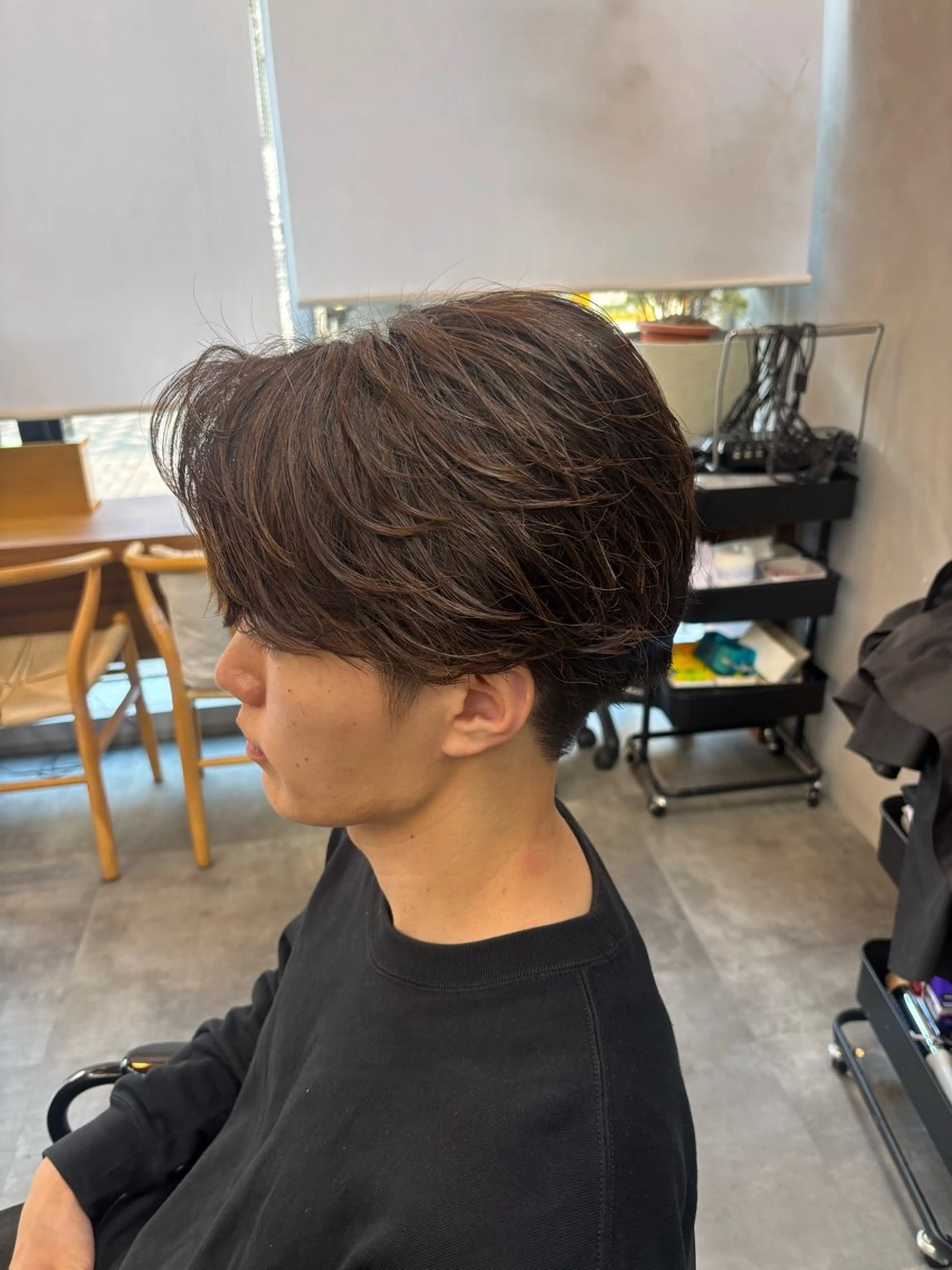 ショート メンズ カット パーマ 鹿児島 TSUBASAのヘアスタイル