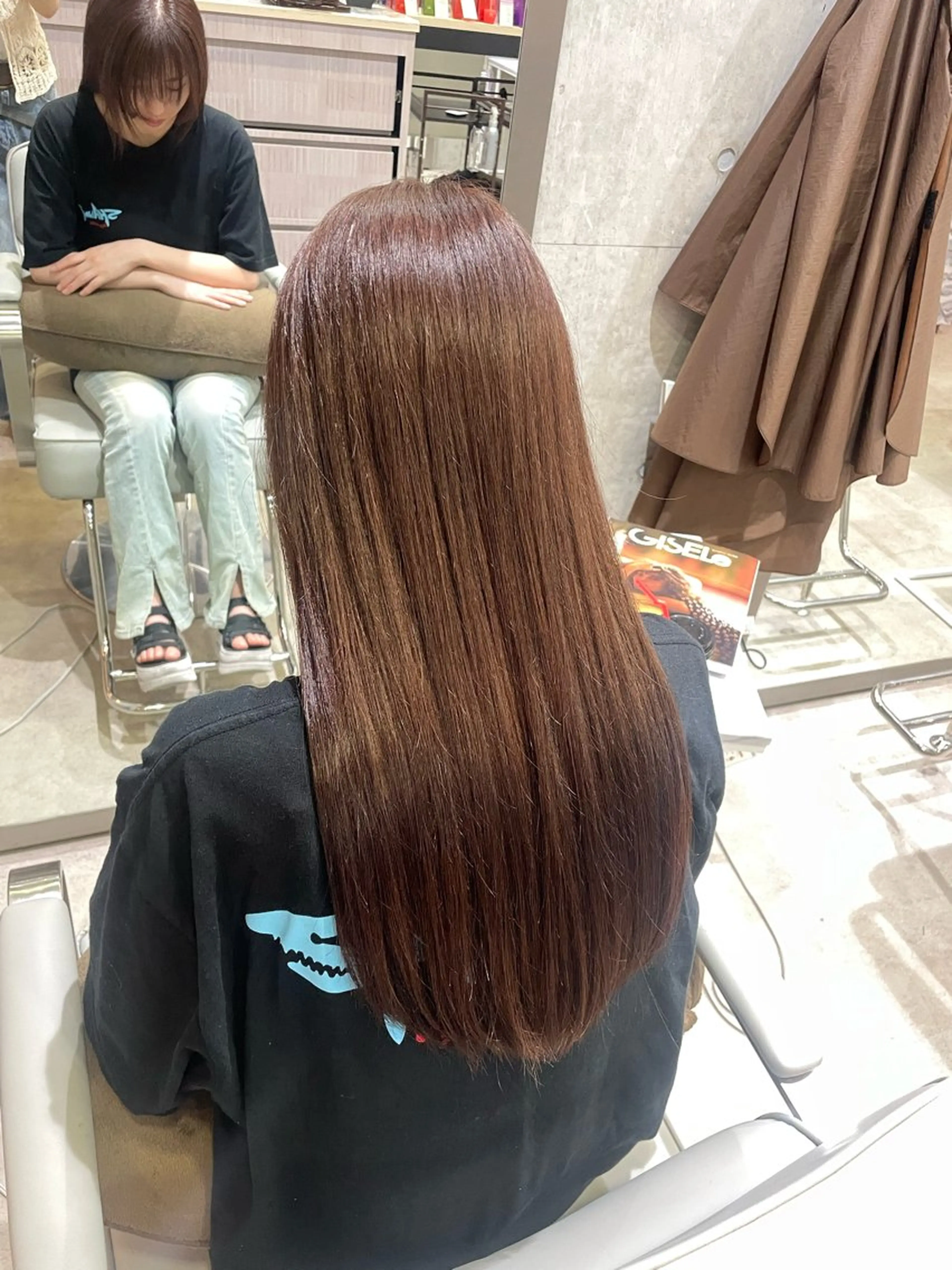 ロング カラー カット ヘアカラー トリートメント MASHIRO💎 透明感カラー/カットのヘアスタイル