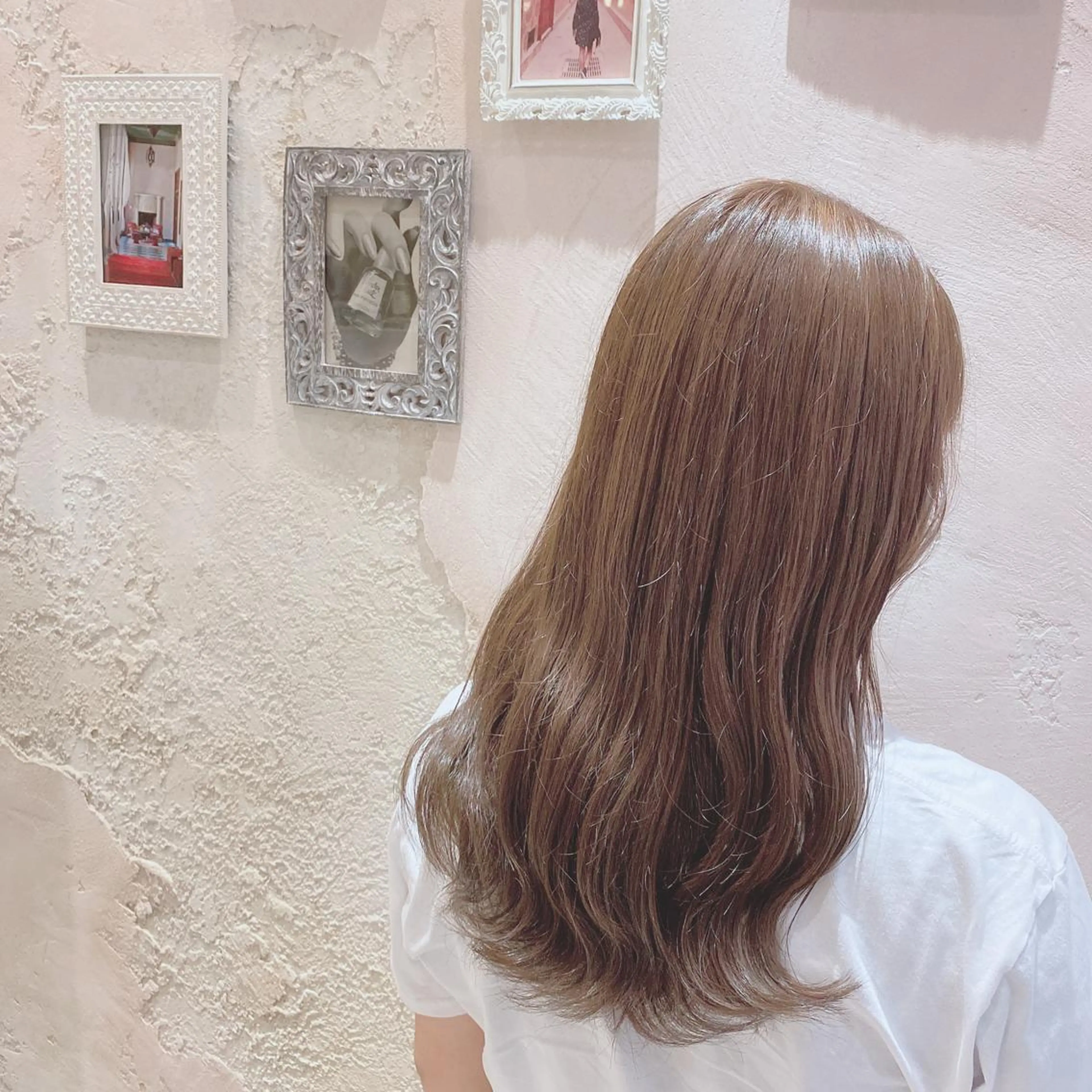 ミディアム カット ヘアカラー トリートメント 代表山口ひな 髪質改善のプロのヘアスタイル