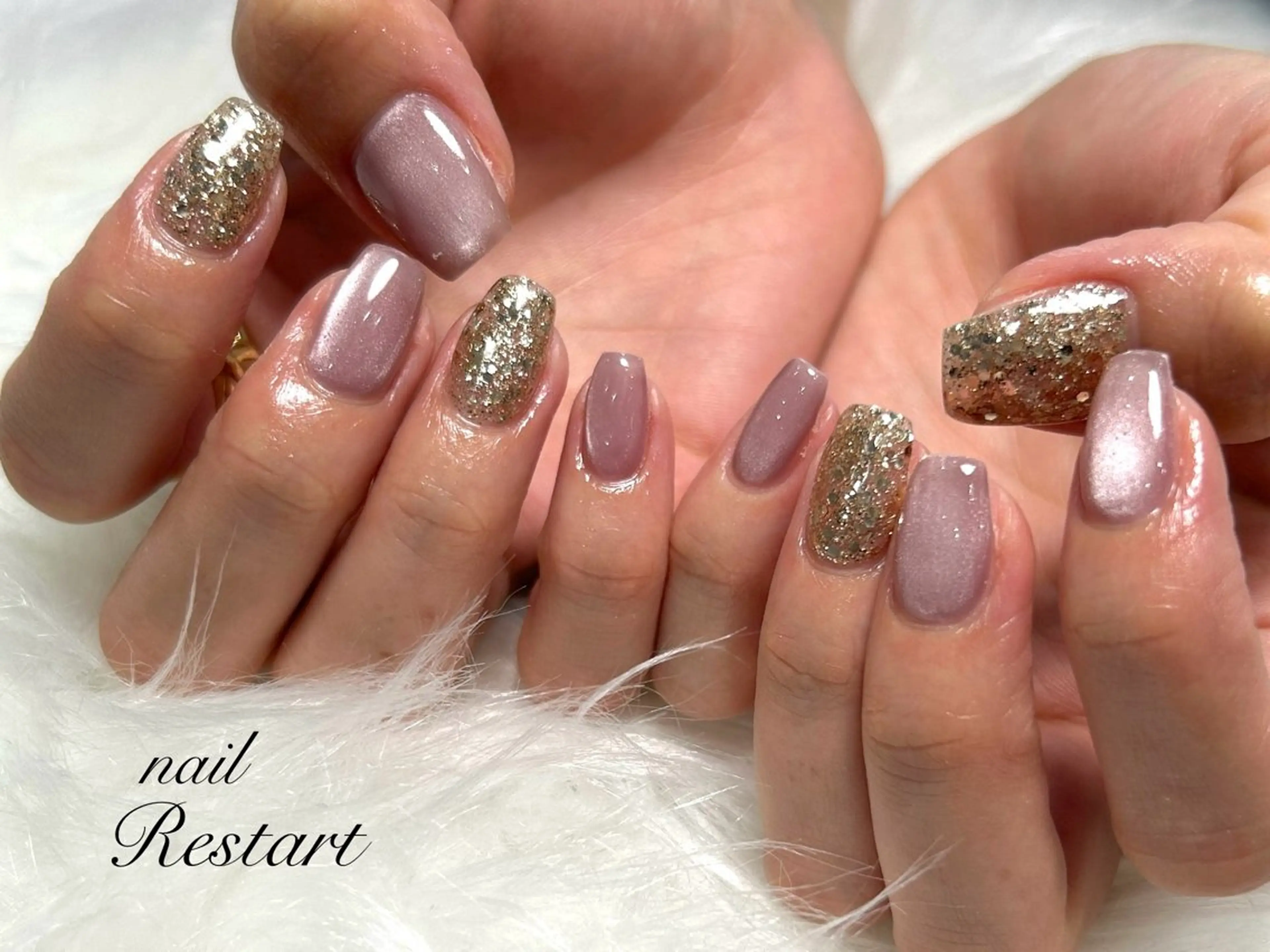 ショート ハンドネイル nail Restart所属・Restart YURIのネイルデザイン