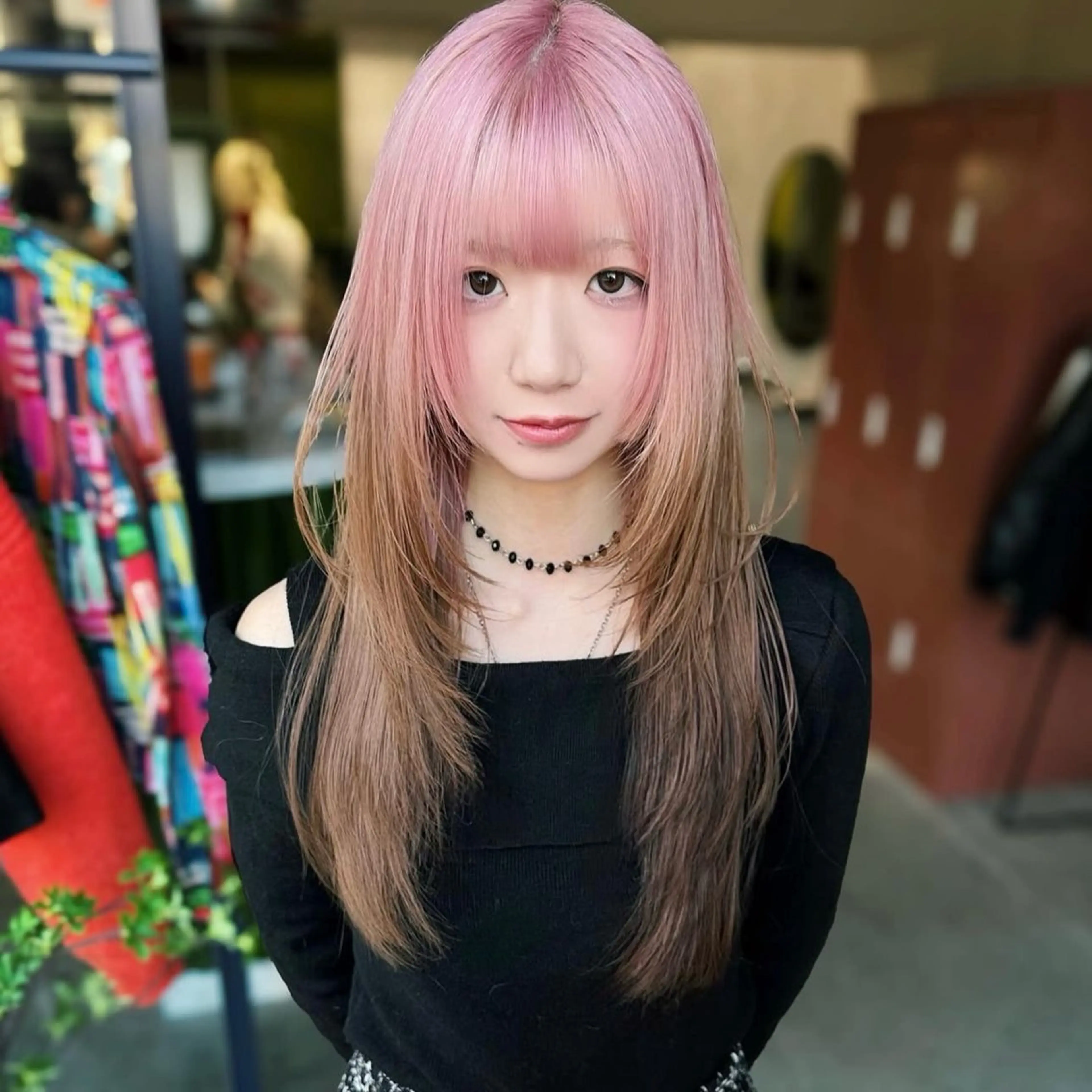 セミロング カラー ヘアカラー トリートメント ヘアセット 色落ちまで2度綺麗な ハイトーン⭐️ヨシキのヘアスタイル