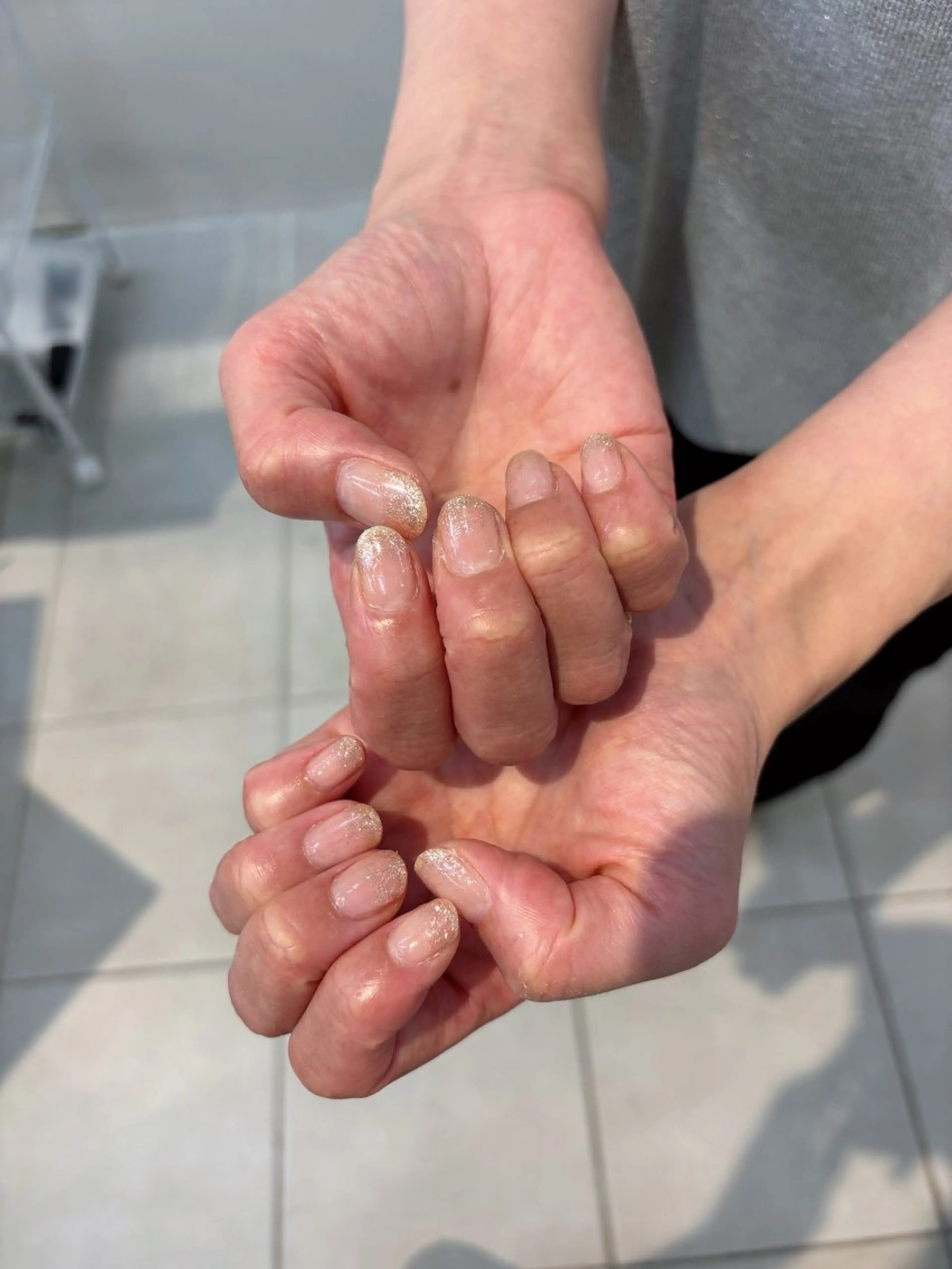 ネイル グラデーション ラメ(グリッター) saki nail9のネイルデザイン