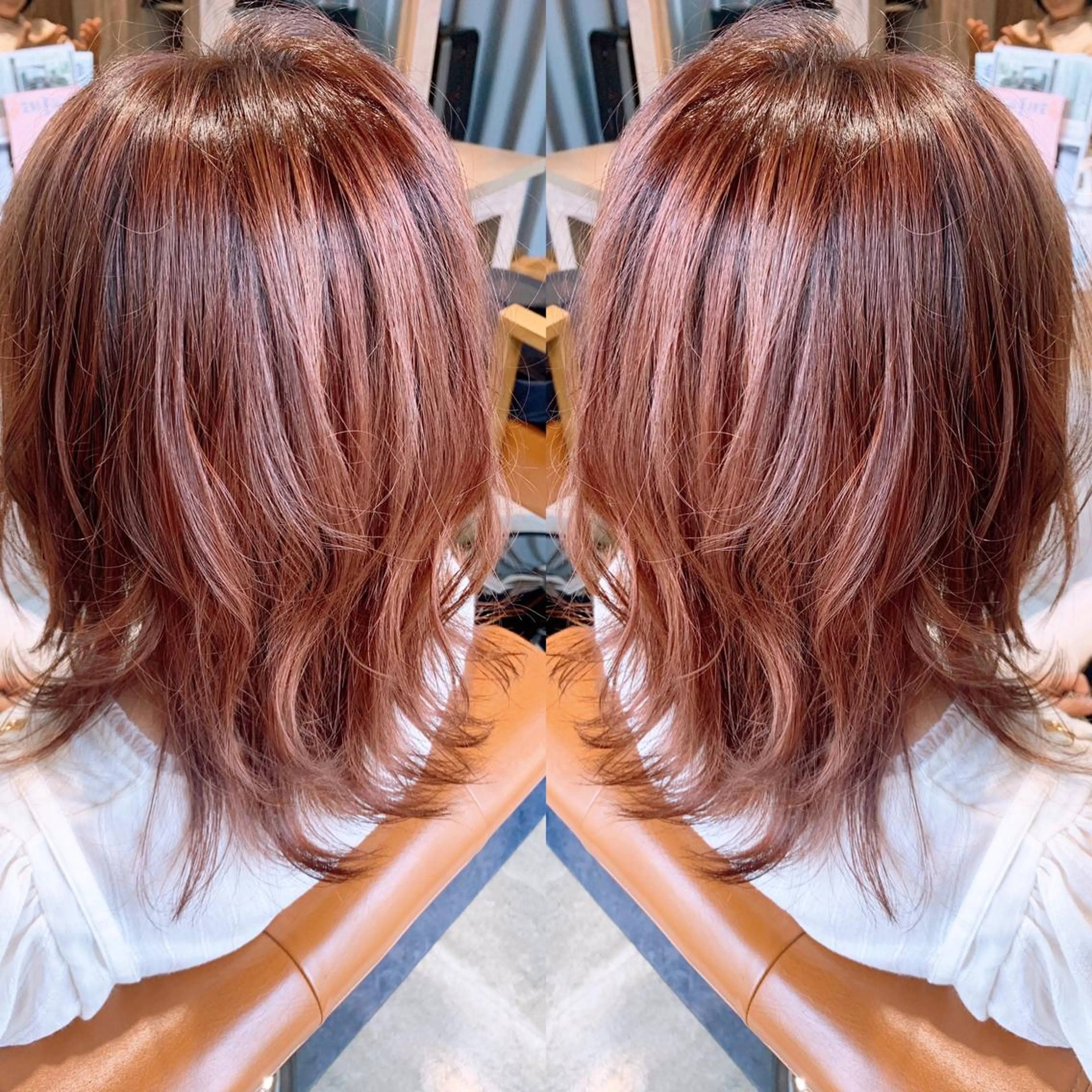 ミディアム カラー 韓国🇰🇷 ✂︎hair 内田愛のヘアスタイル