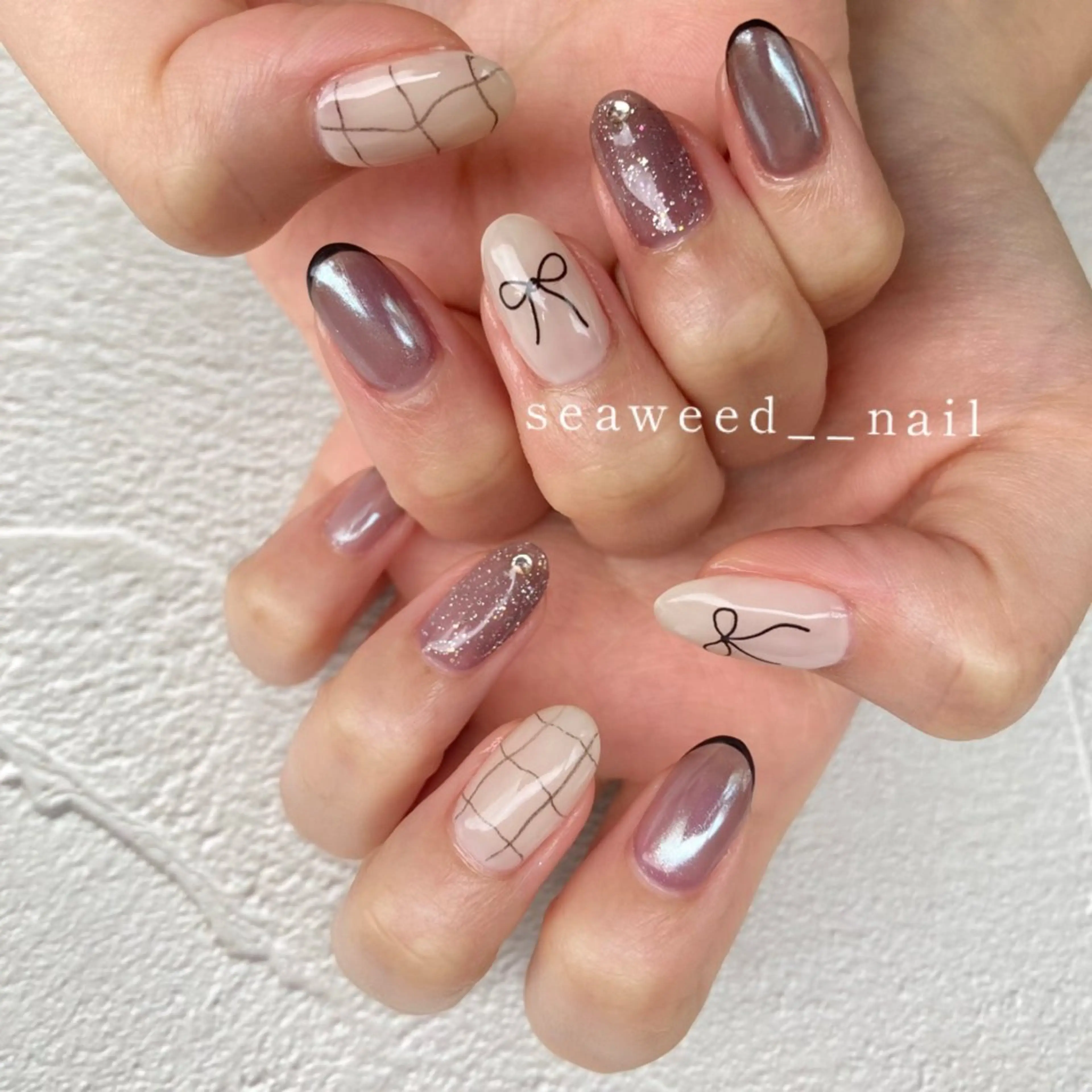 ネイル ハンドネイル seaweed nailのネイルデザイン