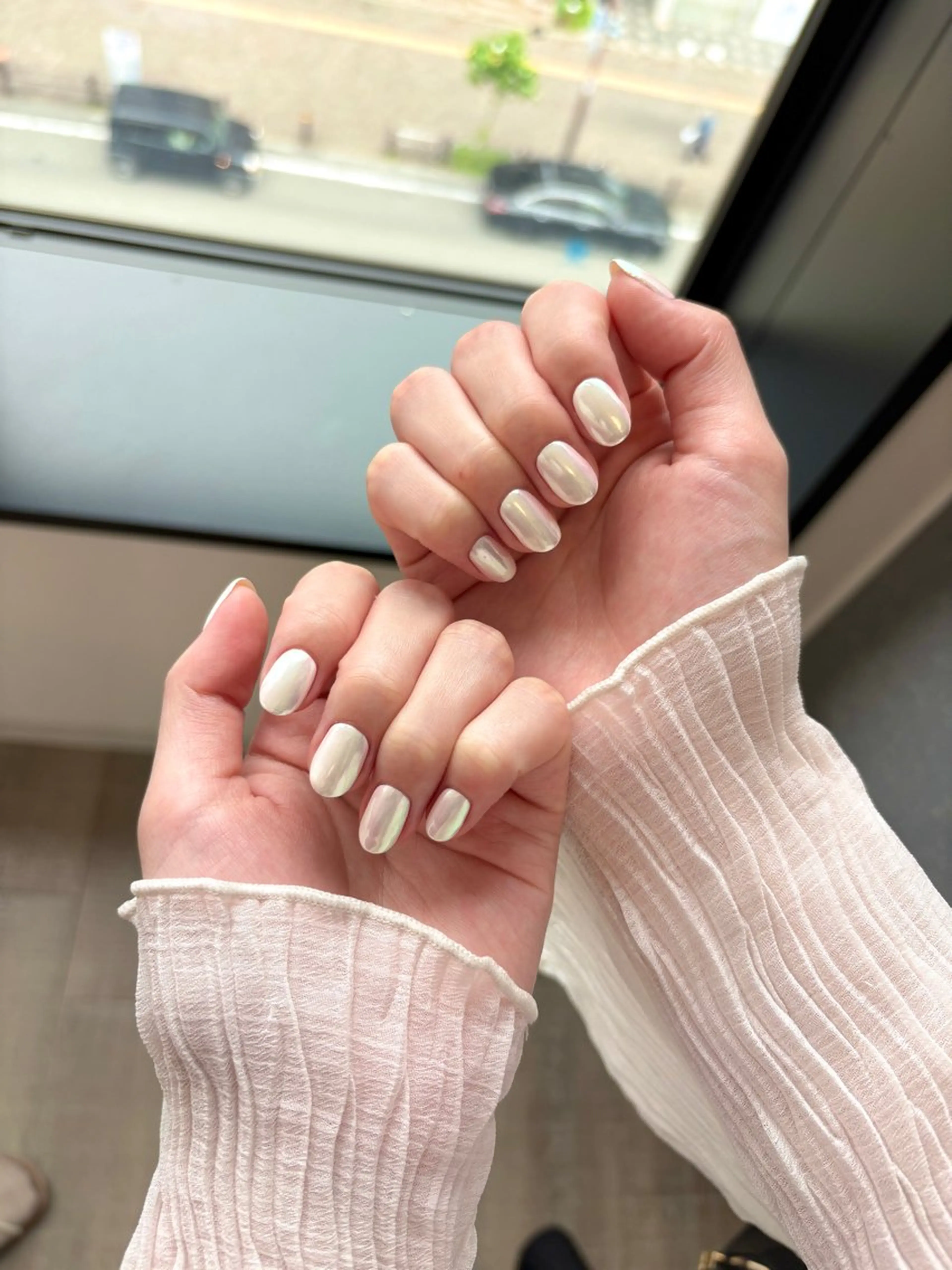 ネイル ミラーネイル ワンカラーネイル BEAUTY LINE湘南台所属・菊池 美鈴のネイルデザイン