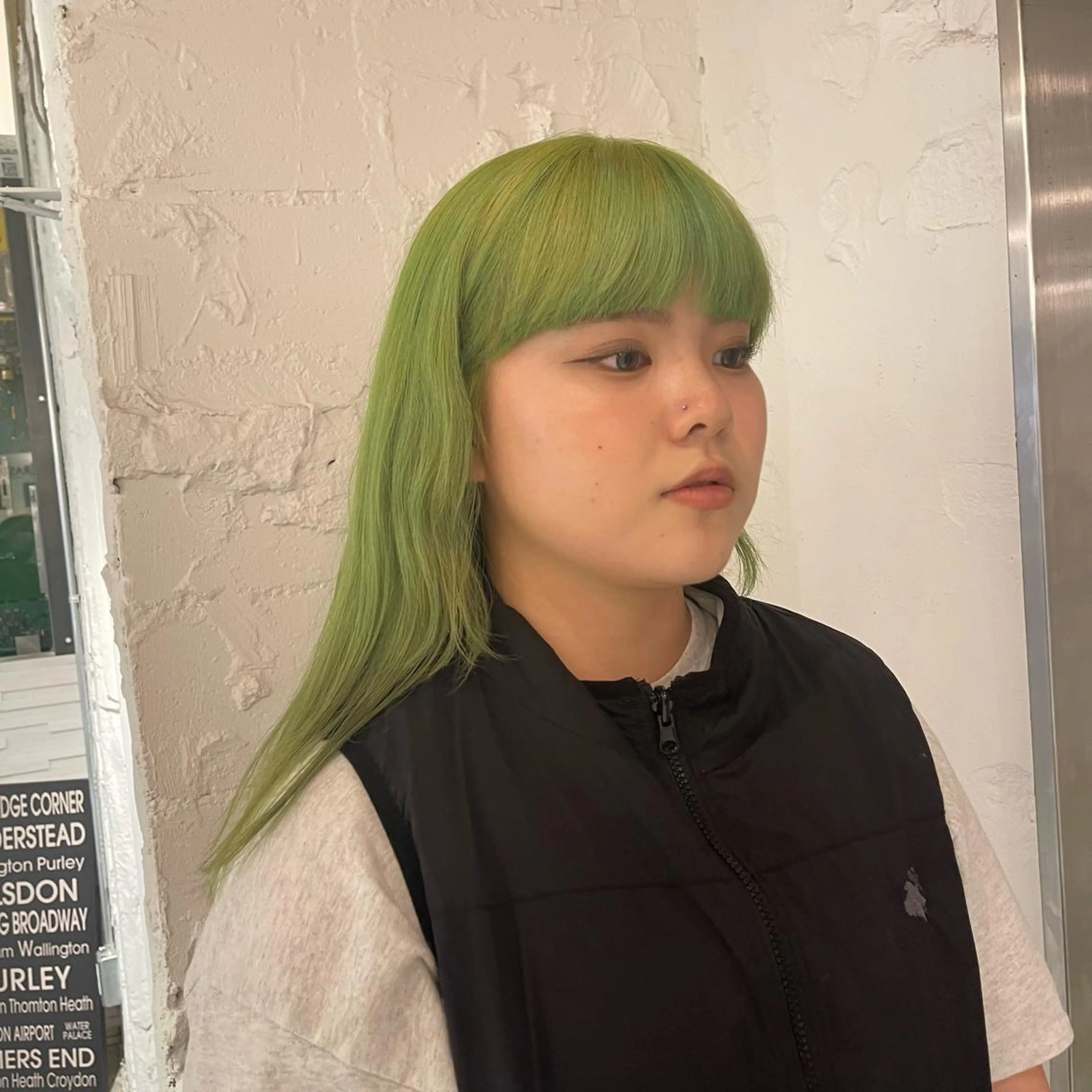 ロング カラー ヘアカラー トリートメント lunty miichiのヘアスタイル