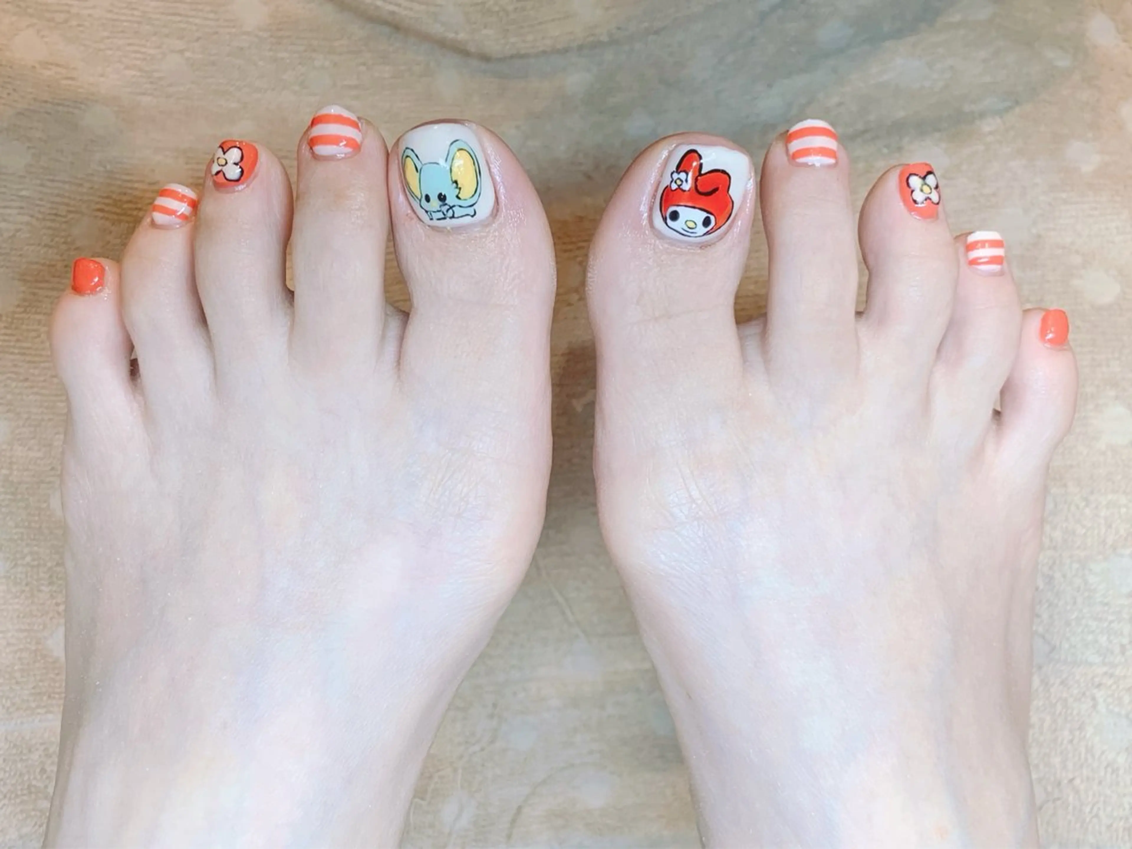 ネイル 持ち込み フットネイル Nail_Aroma KOKOのネイルデザイン