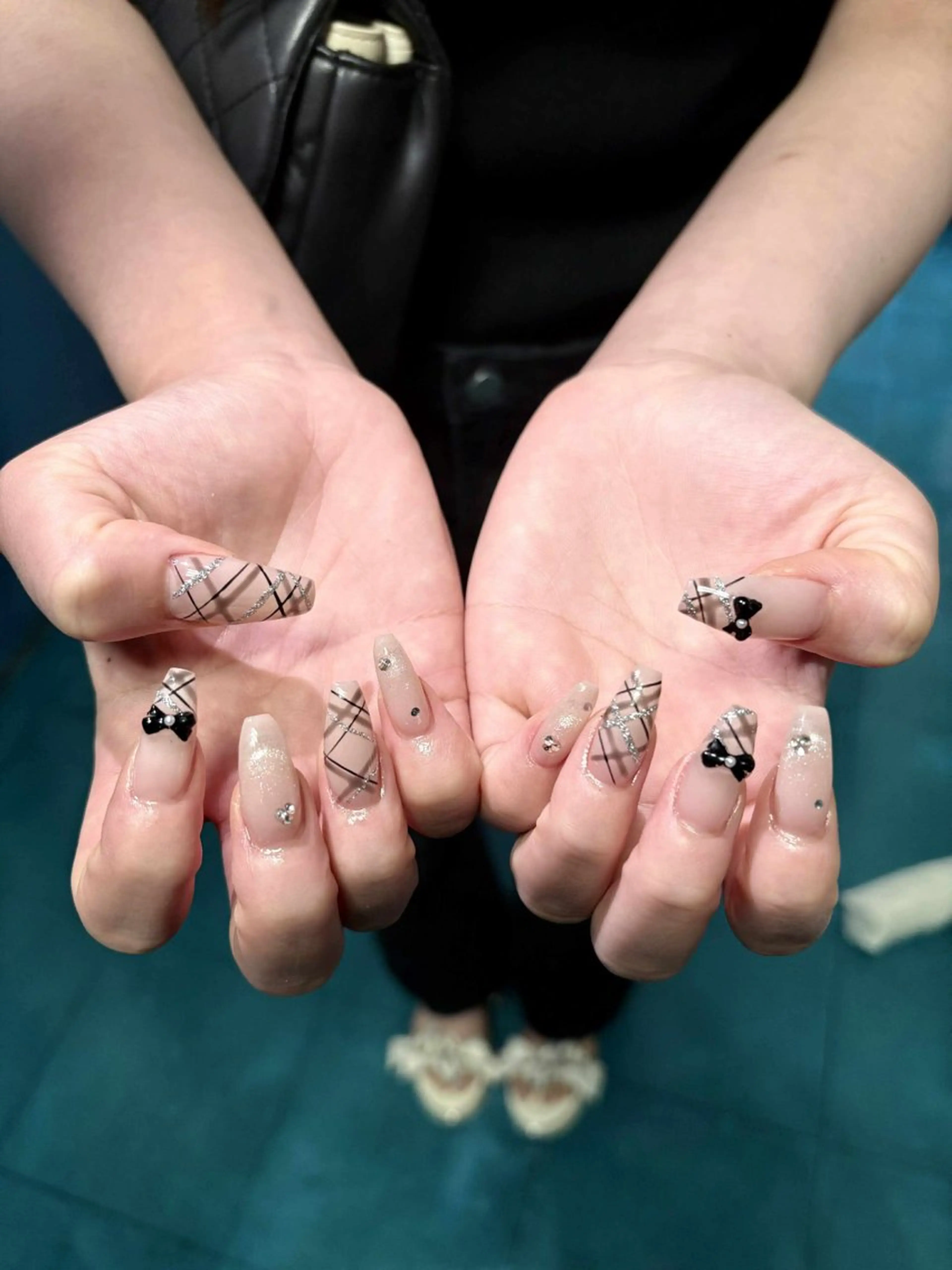 ネイル アートネイル ジェルネイル キラキラネイル 持ち込み シンプルネイル Nova Nail Salonのネイルデザイン