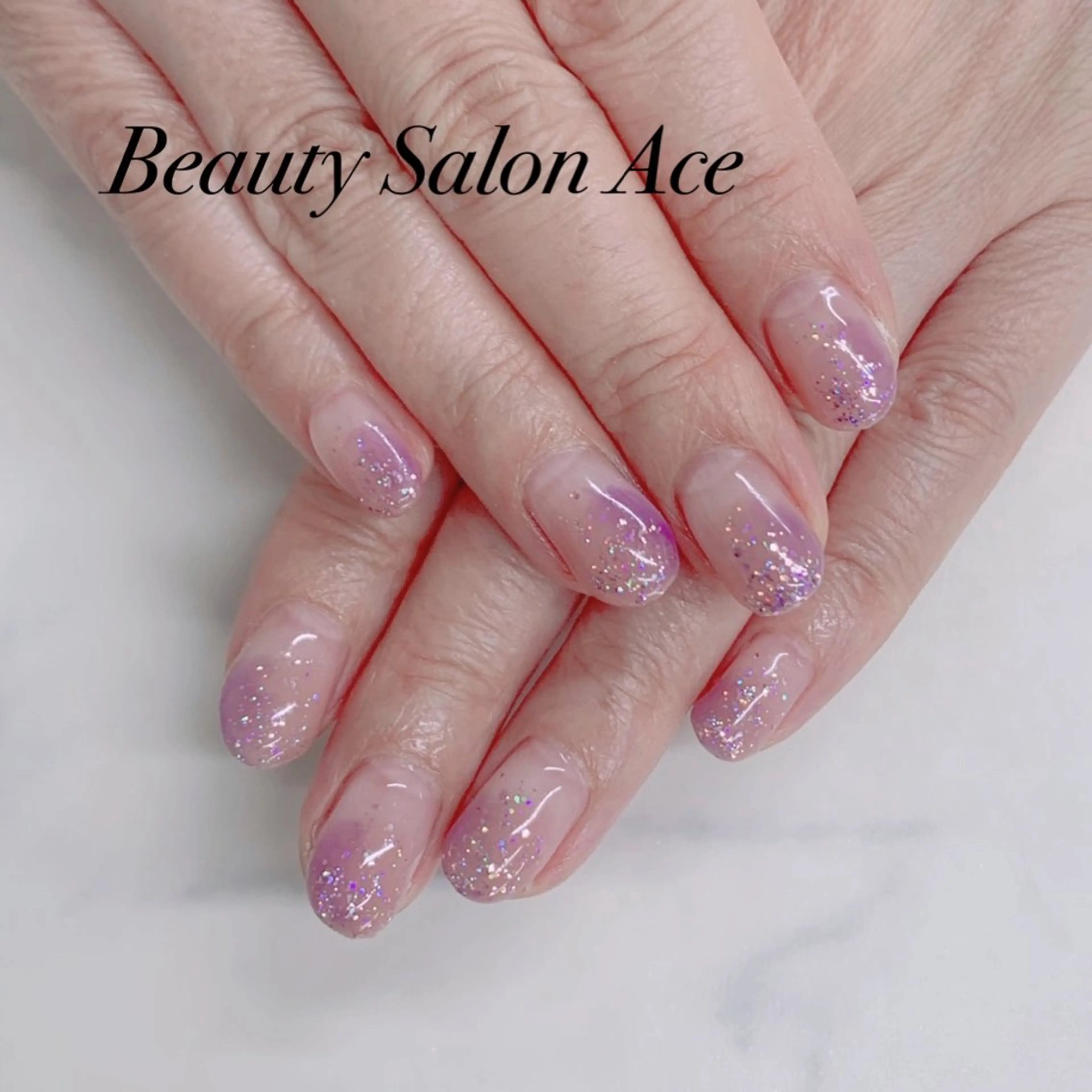 ネイル ラメ(グリッター) メンズネイル 夏ネイル ハンドネイル ハンドケア Beauty Salon Ace（ネイルサロン　エース）所属・池袋フィルイン Ace♡長さだしのネイルデザイン