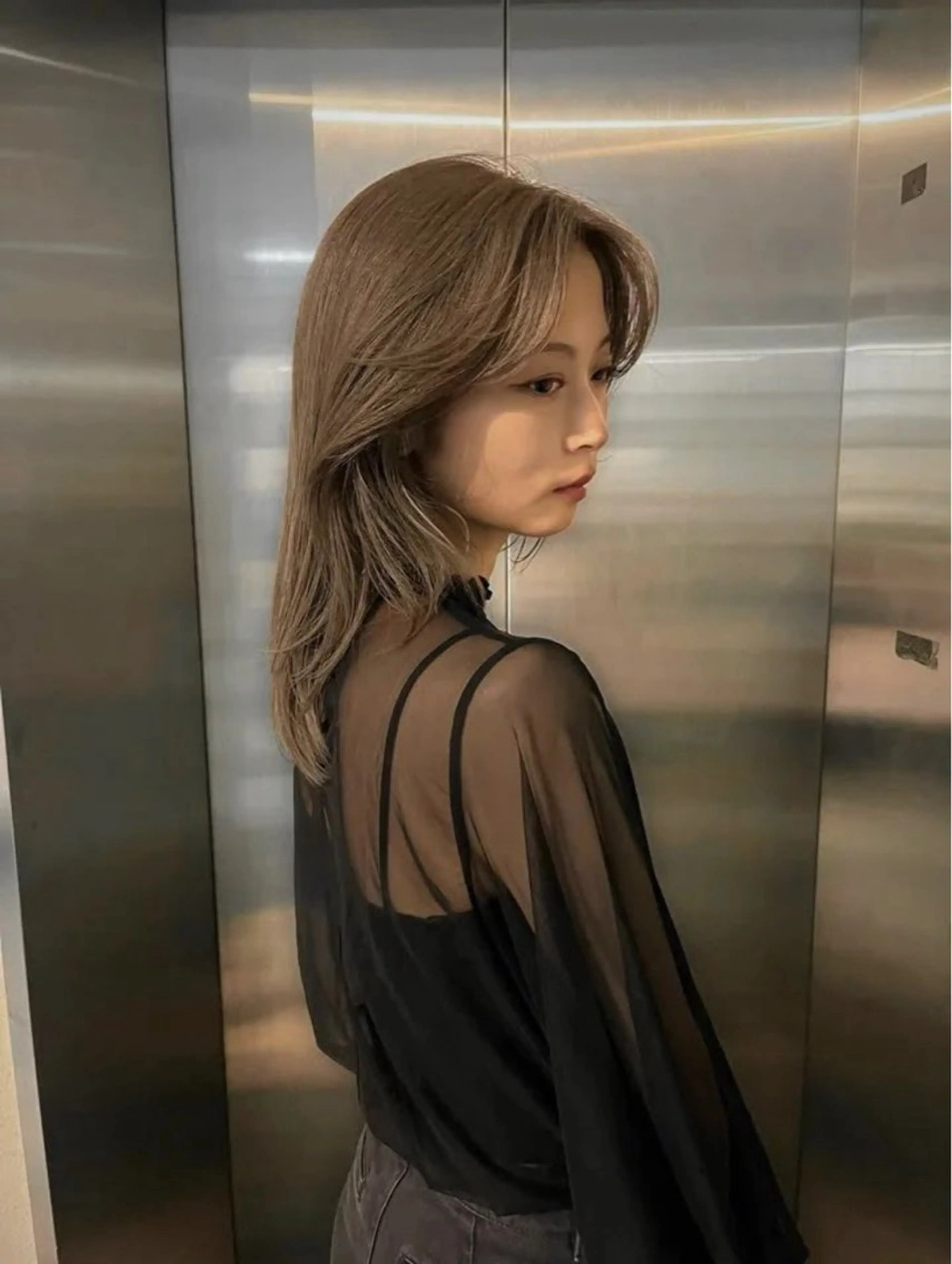 セミロング ヘアカラー トリートメント ColetteHAIR the MORIOKA所属・コレットヘアー 大村環奈のヘアスタイル