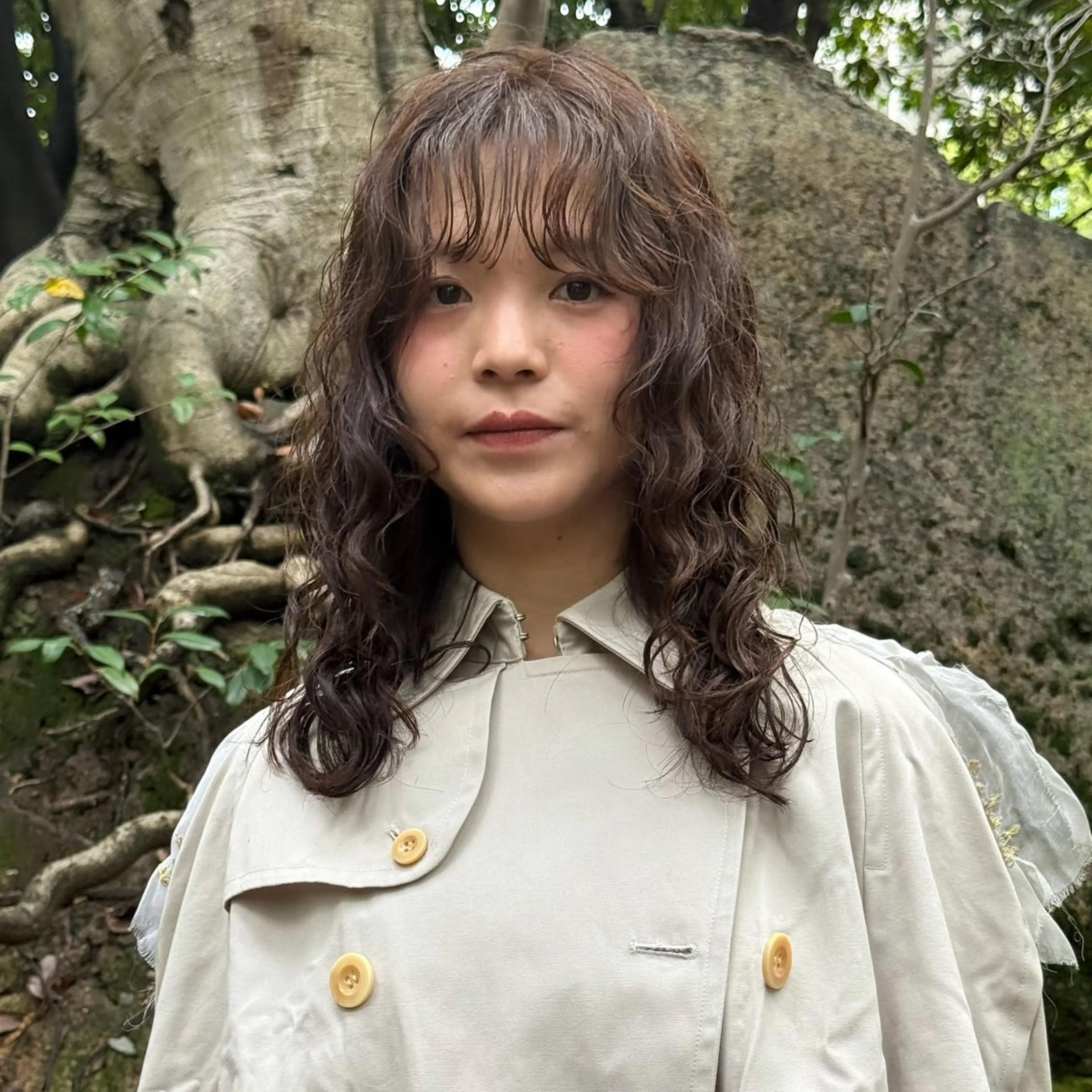 セミロング パーマ セミロングパーマ 似合わせカット カット パーマ トリートメント hair space Syrup所属・レディースパーマ/ 合田 有一朗のヘアスタイル