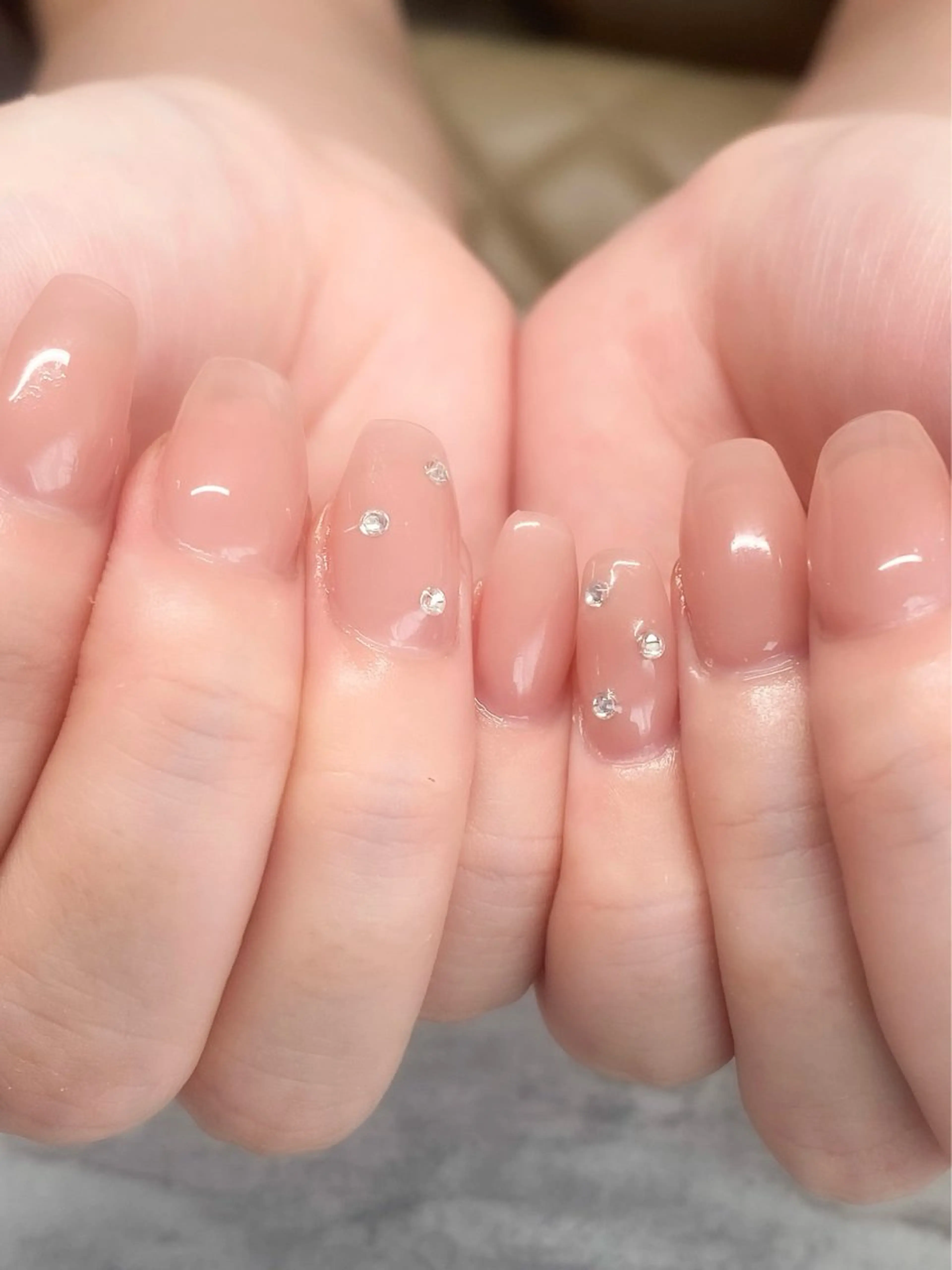 【オフ無料】オフィスシンプルネイル✨の写真