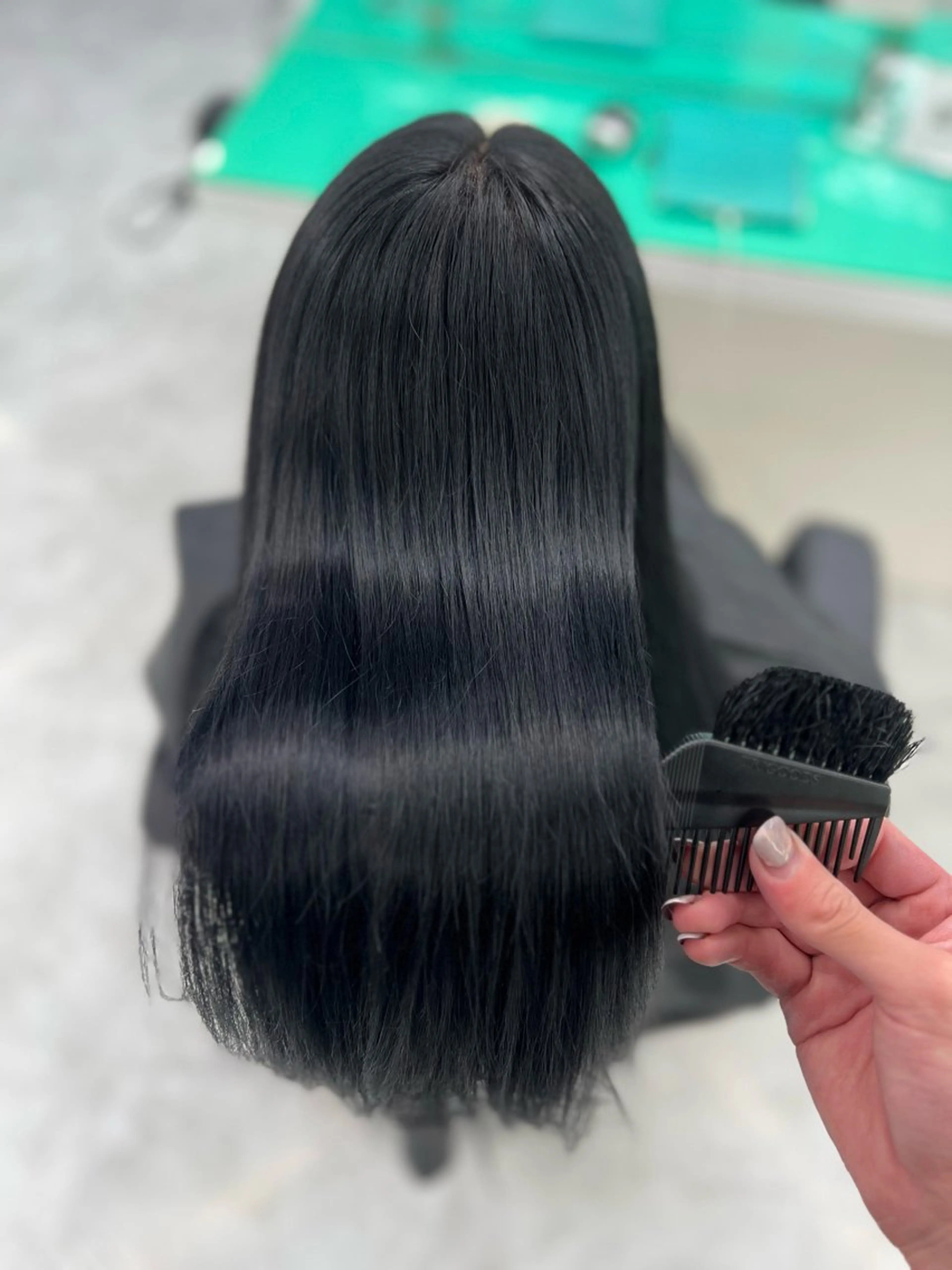 ロング カラー ヘアカラー トリートメント ヘッドスパ ヘアセット 🇨🇳中韓レイヤー 暗髪カラー🇰🇷のヘアスタイル