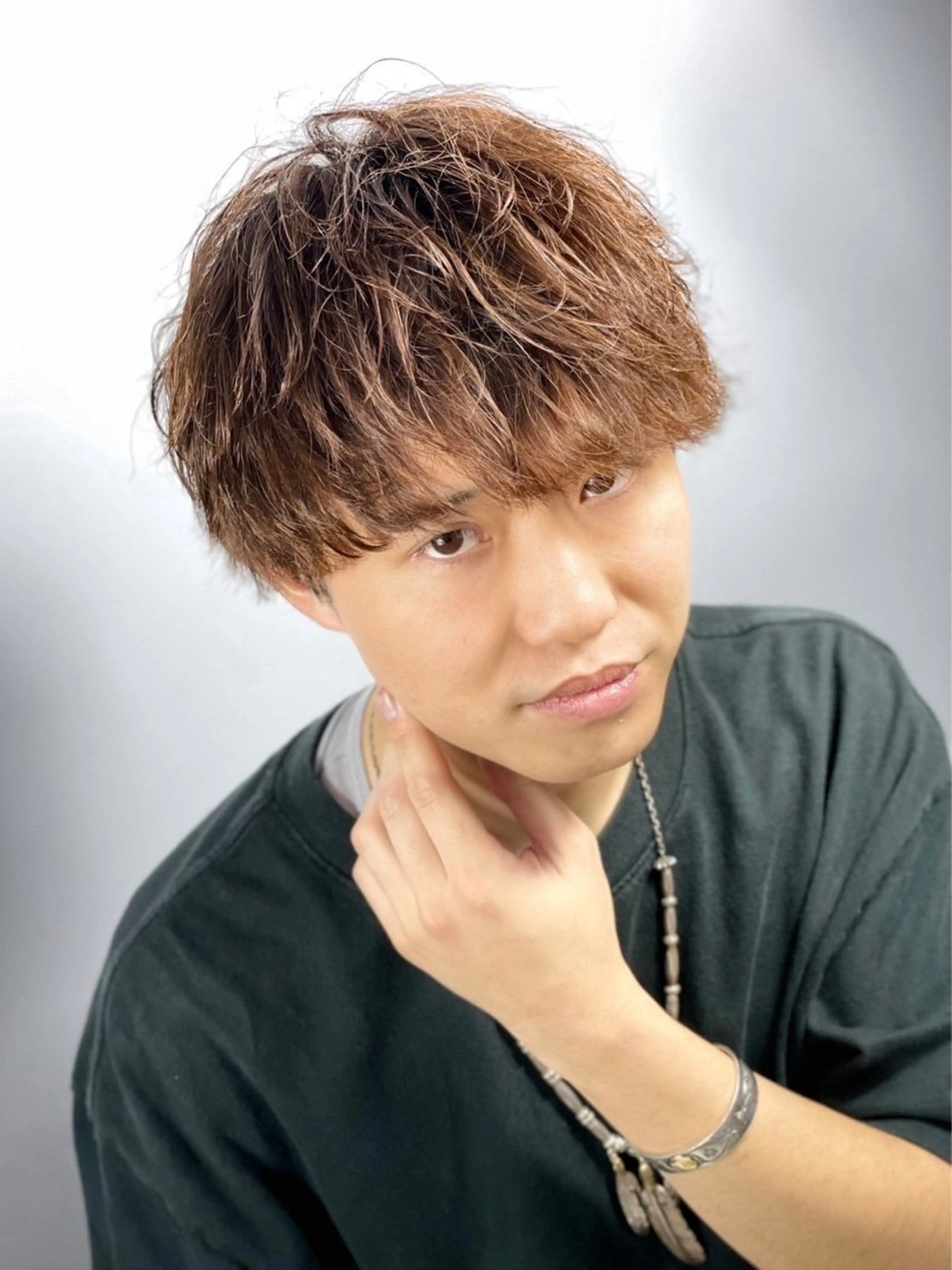 ミディアム メンズ 理容シャイニー　中里店所属・櫻井 亮汰のヘアスタイル