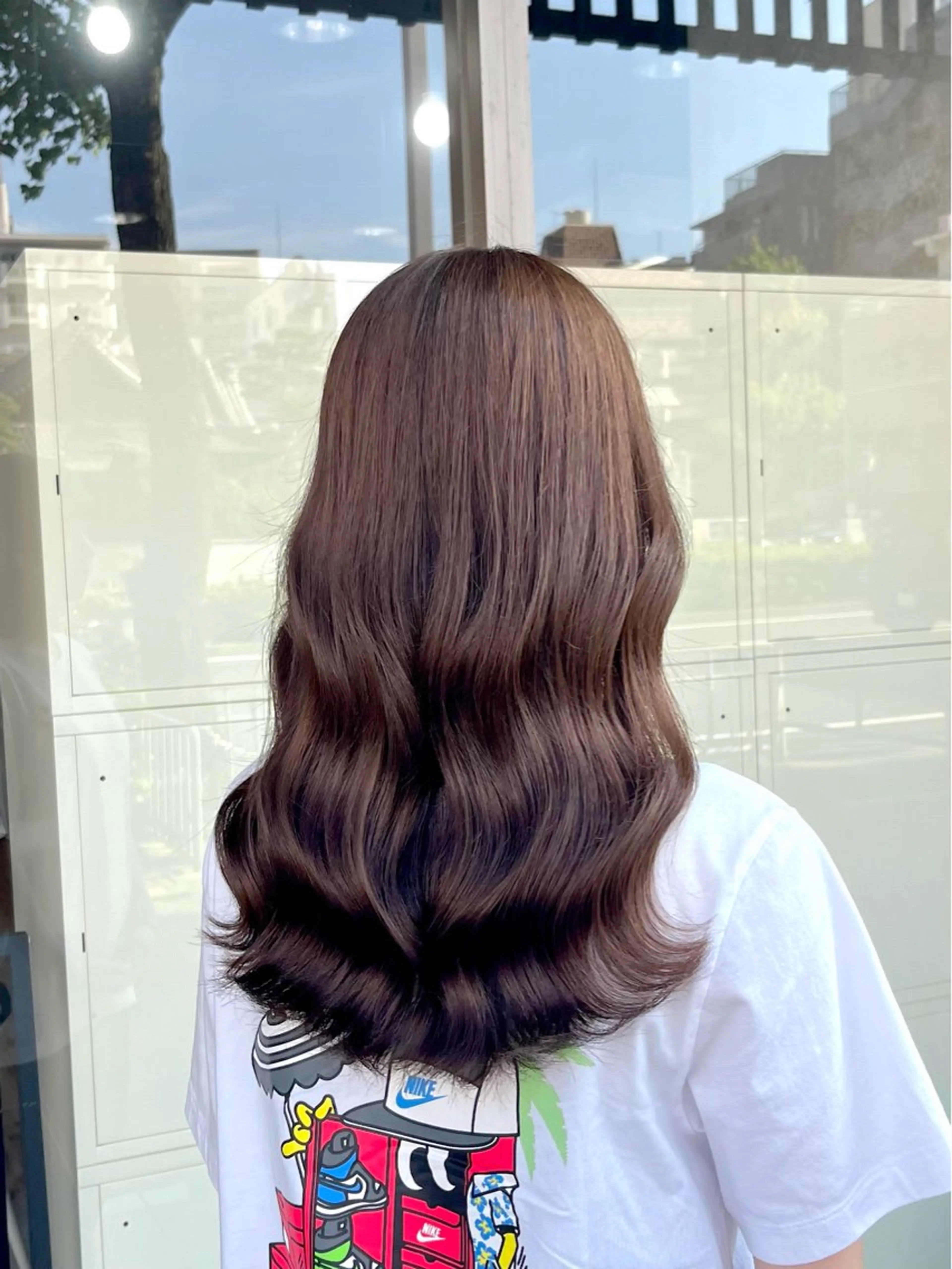 ロング カラー カット ヘアカラー トリートメント SHUN/ブリーチ ·透明感カラーのヘアスタイル