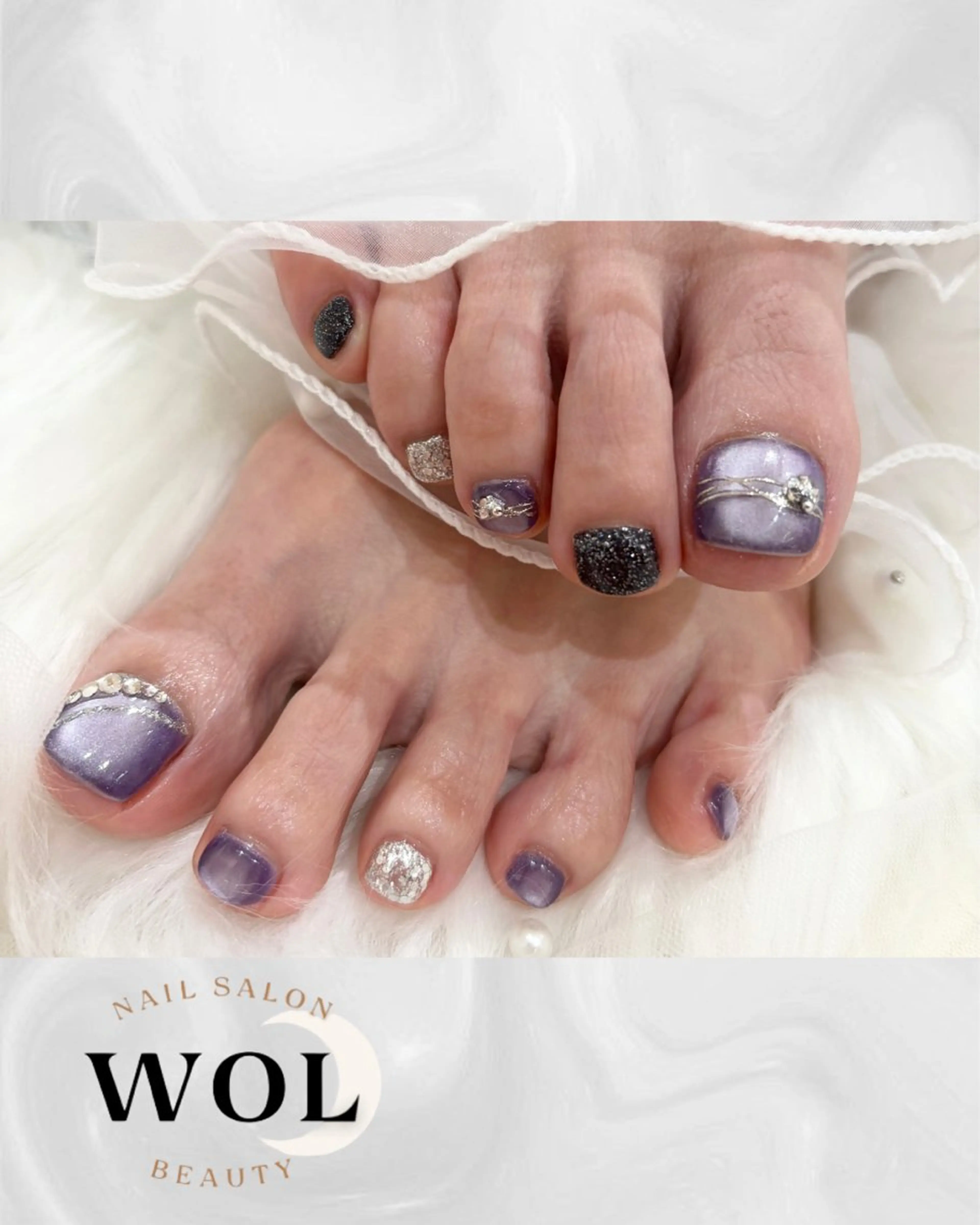 ネイル フットネイル nailsalon🌙WOL所属・WOL🌙 momokoのネイルデザイン