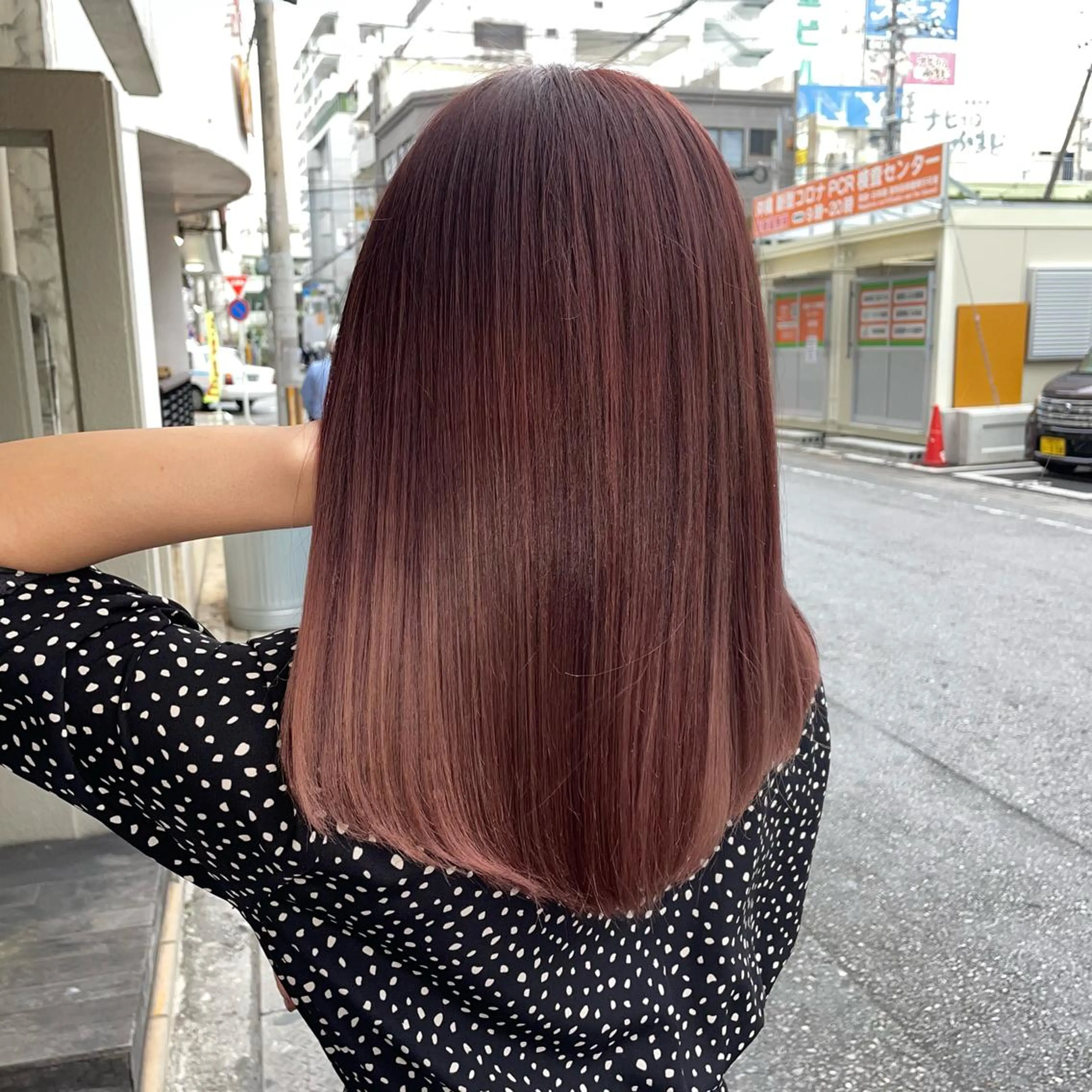 ミディアム カラー ヘアカラー miloc那覇 MIKUのヘアスタイル