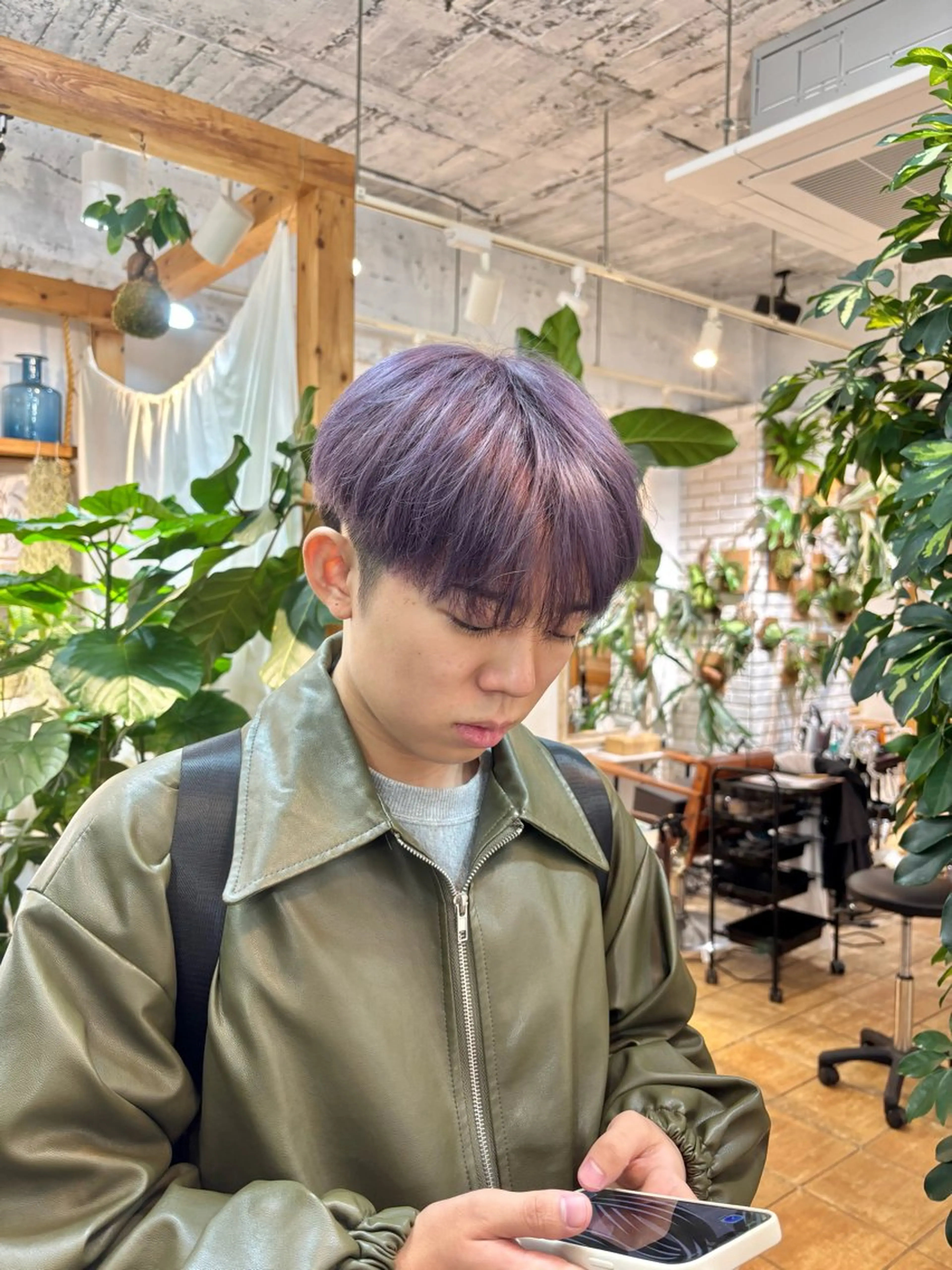 ショート カラー メンズ ヘアカラー カネコ ナナミのヘアスタイル