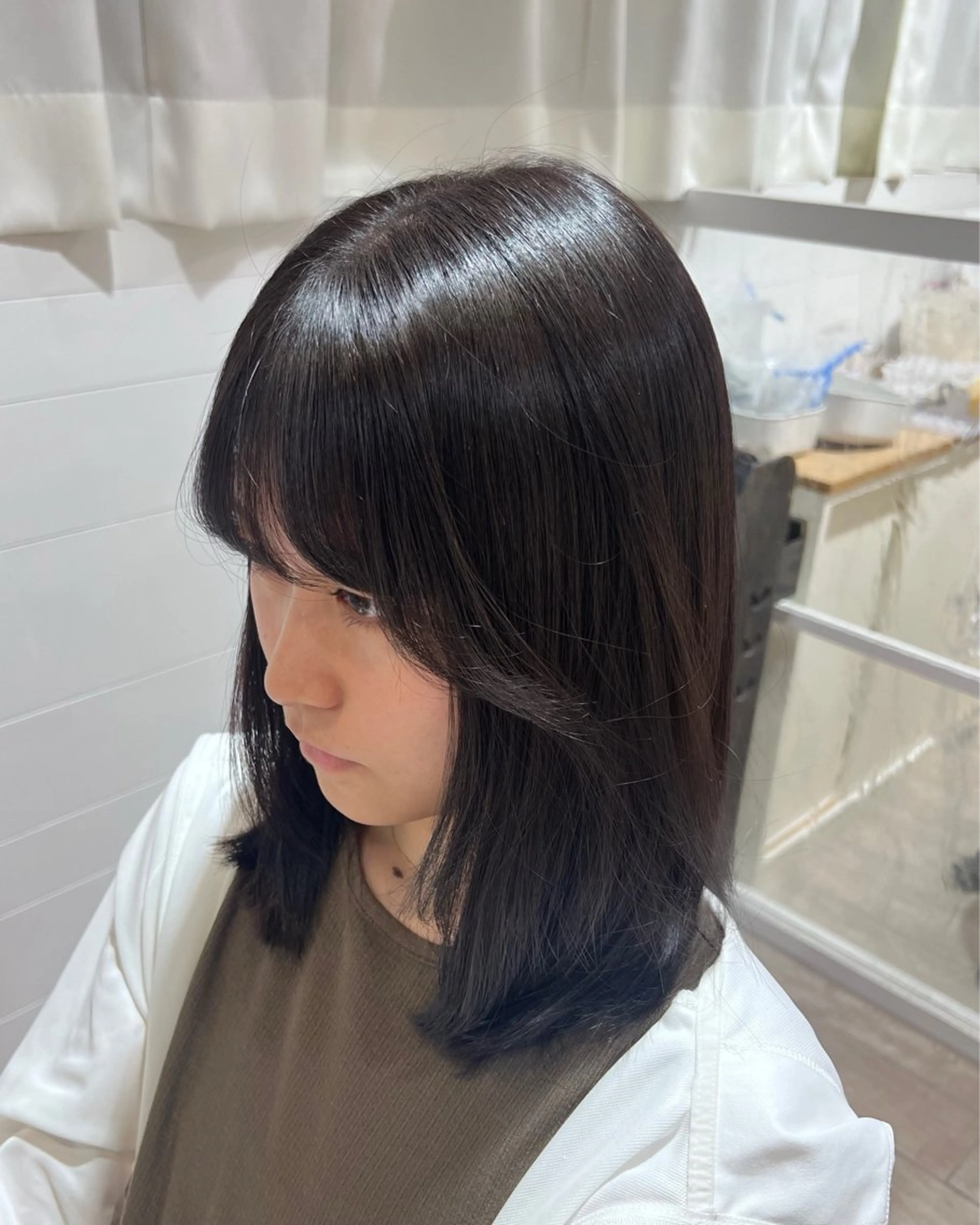 ミディアム カラー ヘアカラー ୨୧color୨୧ ちひろのヘアスタイル