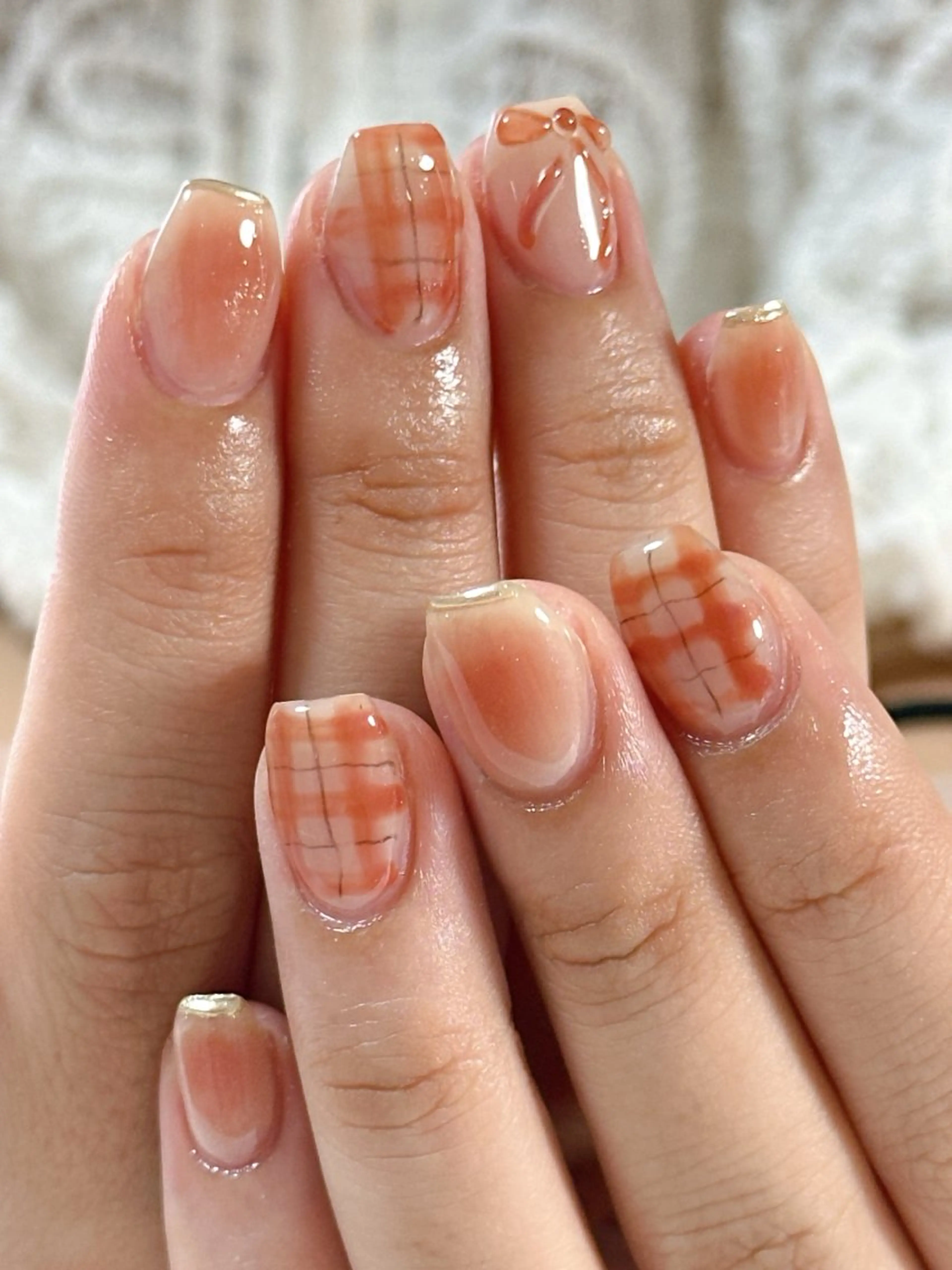 ネイル オーロラネイル ブルー フットネイル フレンチネイル ジェルネイル ハンドネイル kiki nail たまプラーザのネイルデザイン