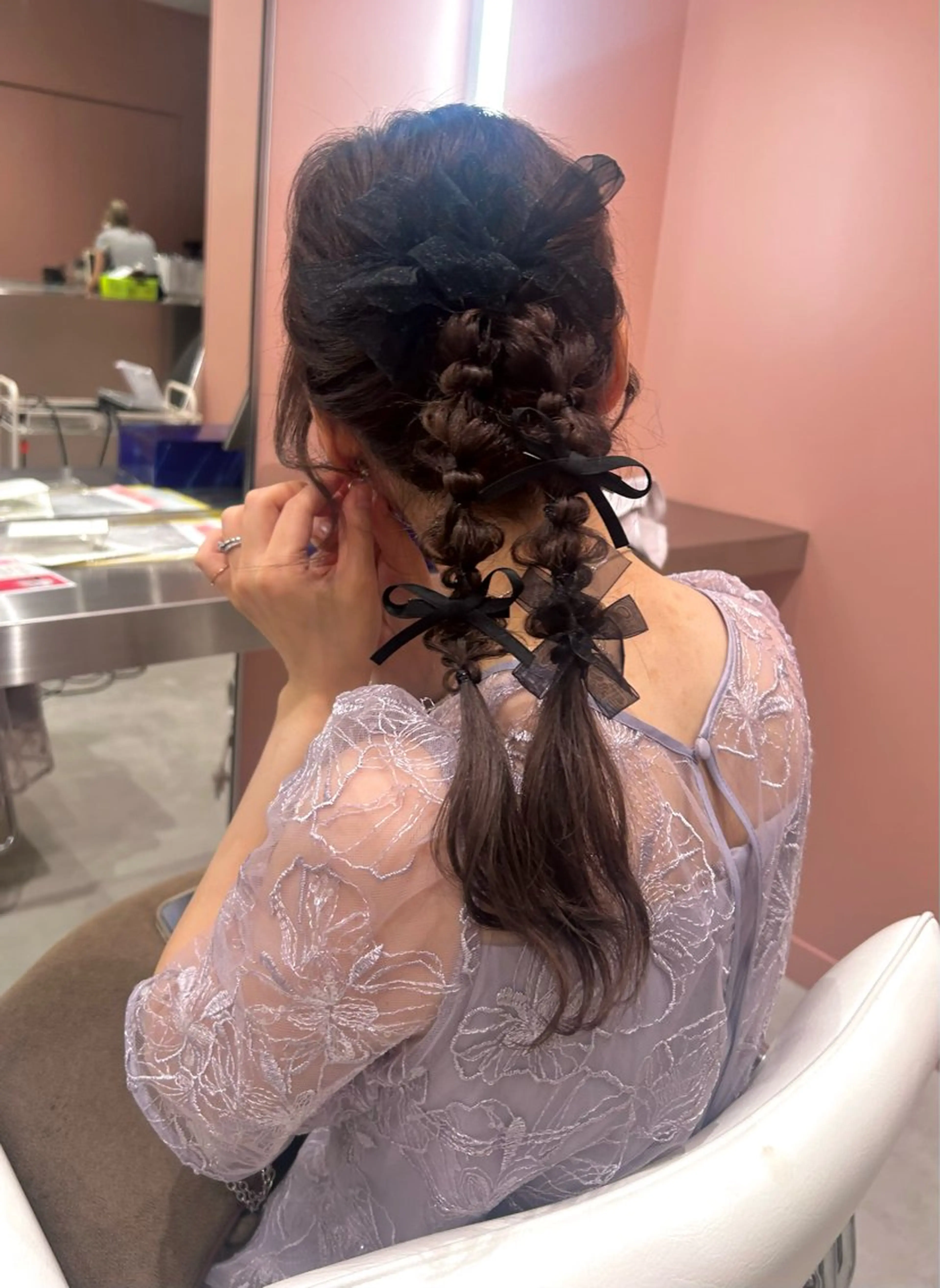 ヘアアレンジ ヘアセット 👔ボブ﹨似合 わせパーマ🩳ももかのヘアスタイル