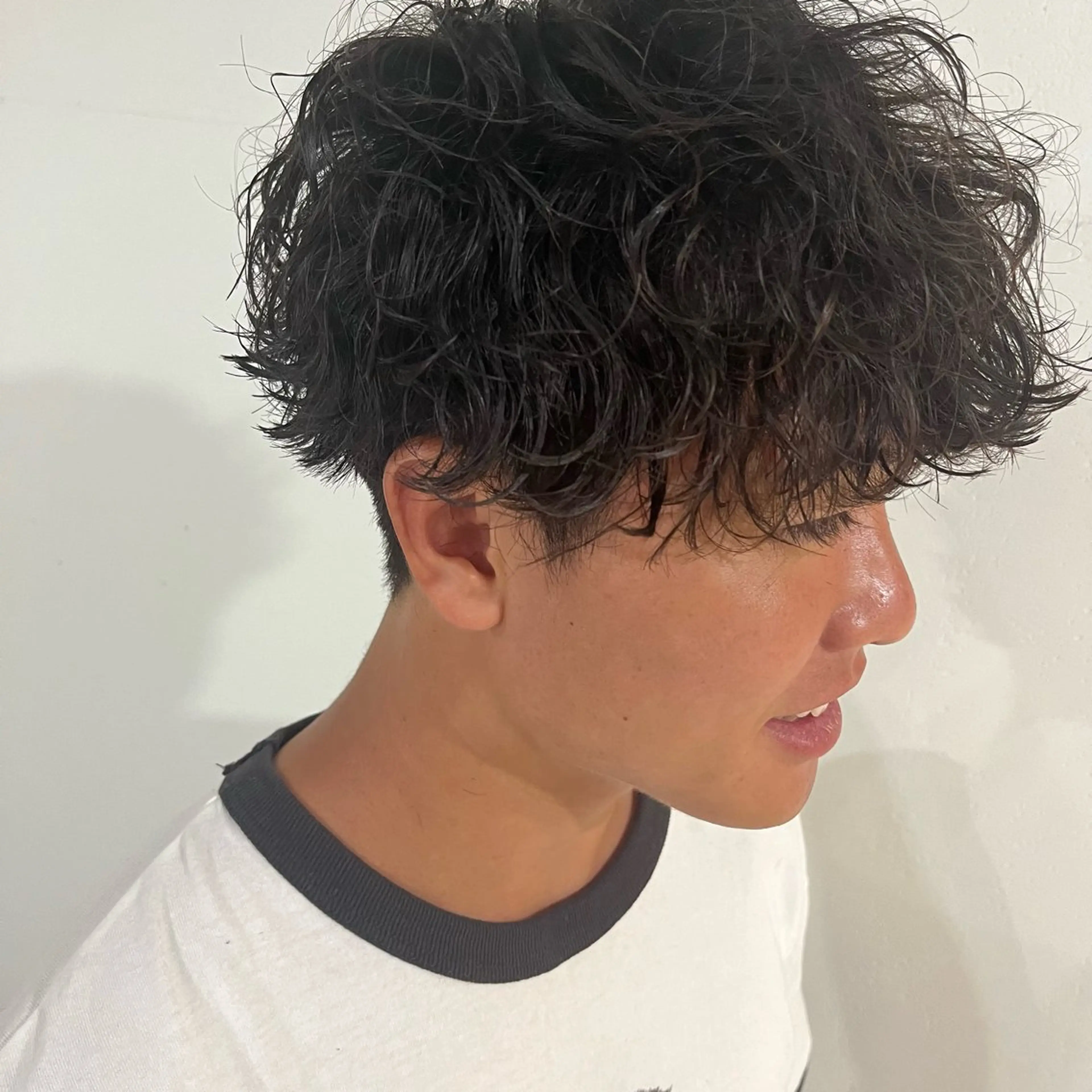 パーマ メンズ カット パーマ トリートメント ハイトーン/デザイン カラー/DAICHIのヘアスタイル