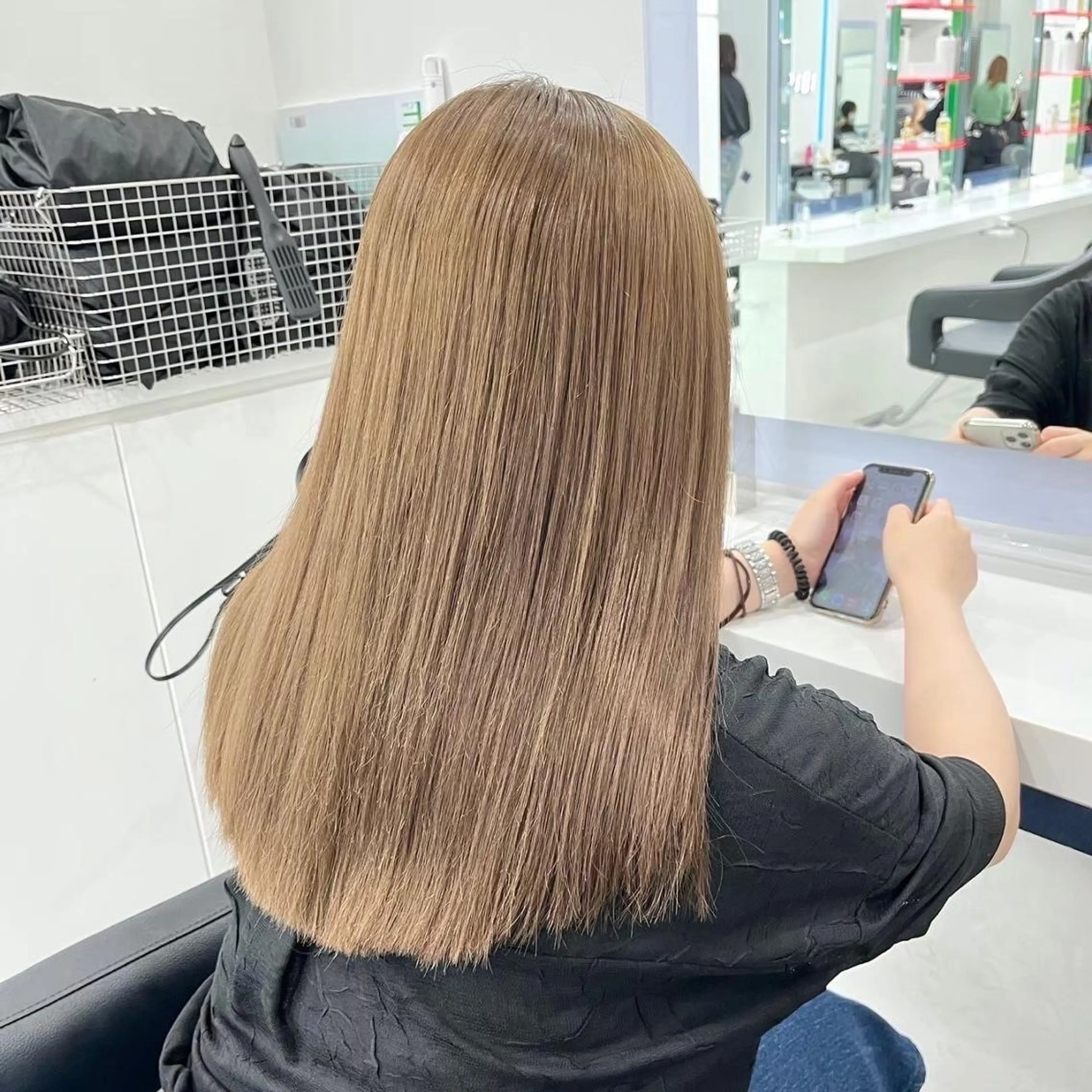 カラー ふんわり🐏ガーリー ベージュ🤎こころのヘアスタイル