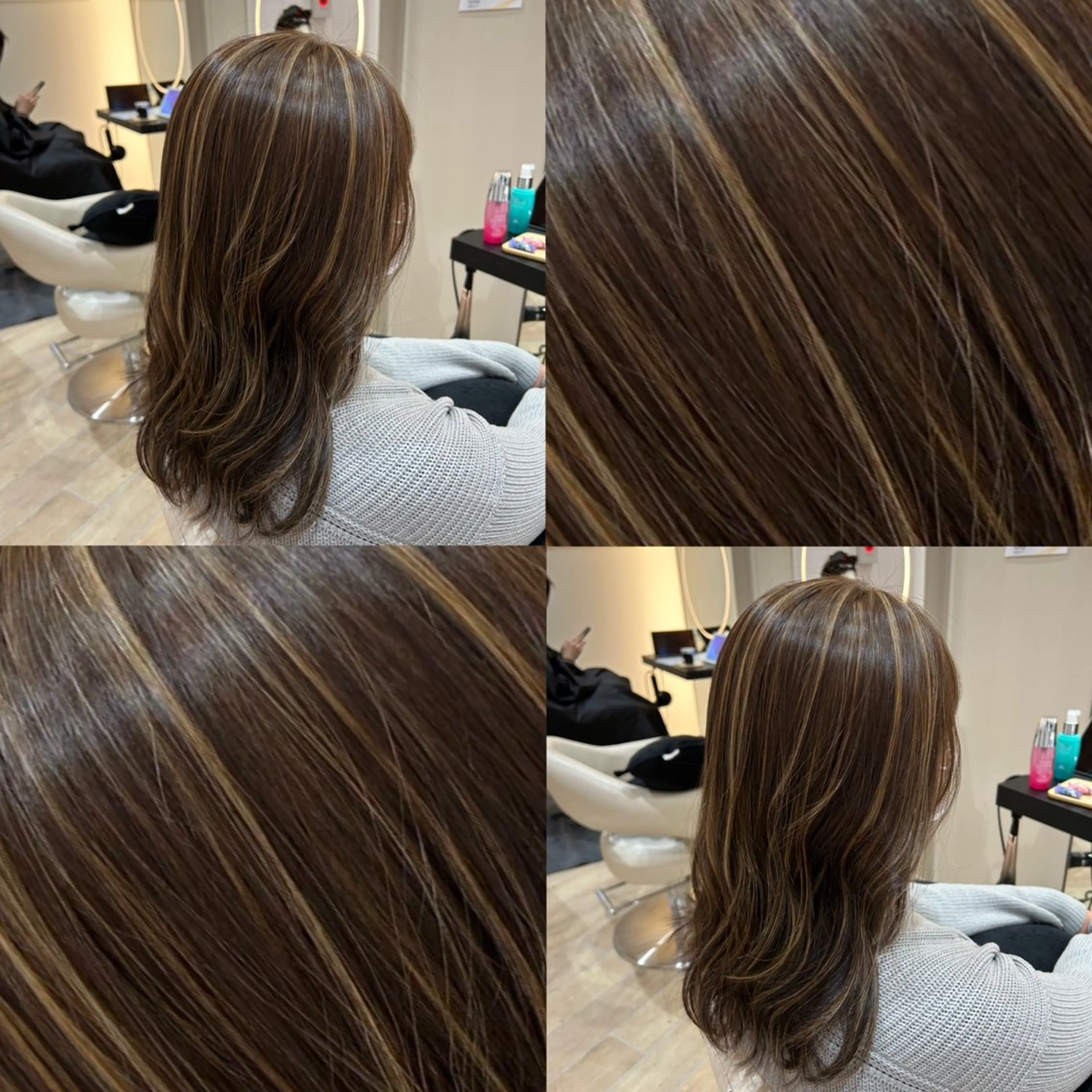 💫全体ハイライト+カラー+保湿トリートメント💫の写真