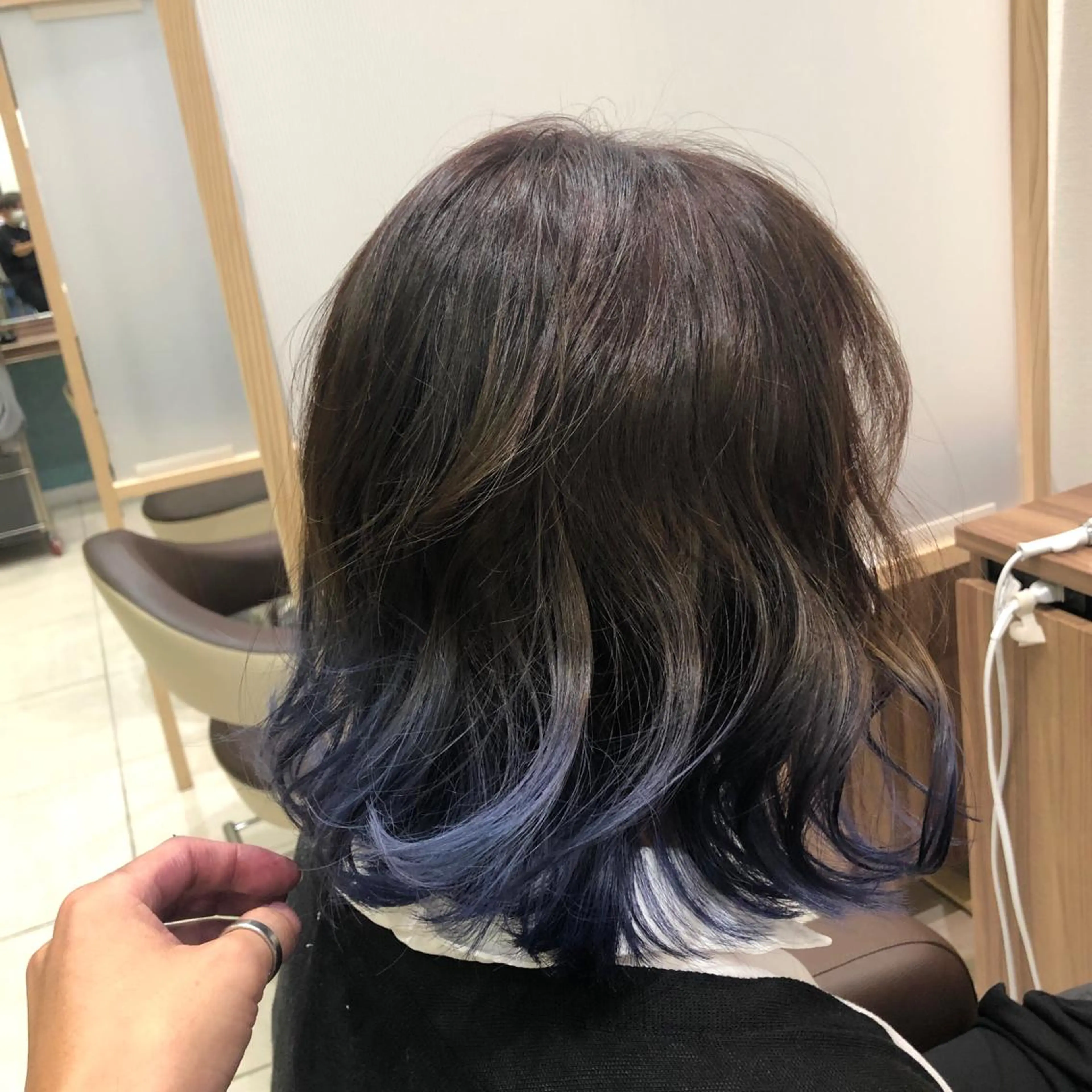ミディアム カラー ヘアアレンジ ヘアカラー トリートメント ナカタケ ユウのヘアスタイル