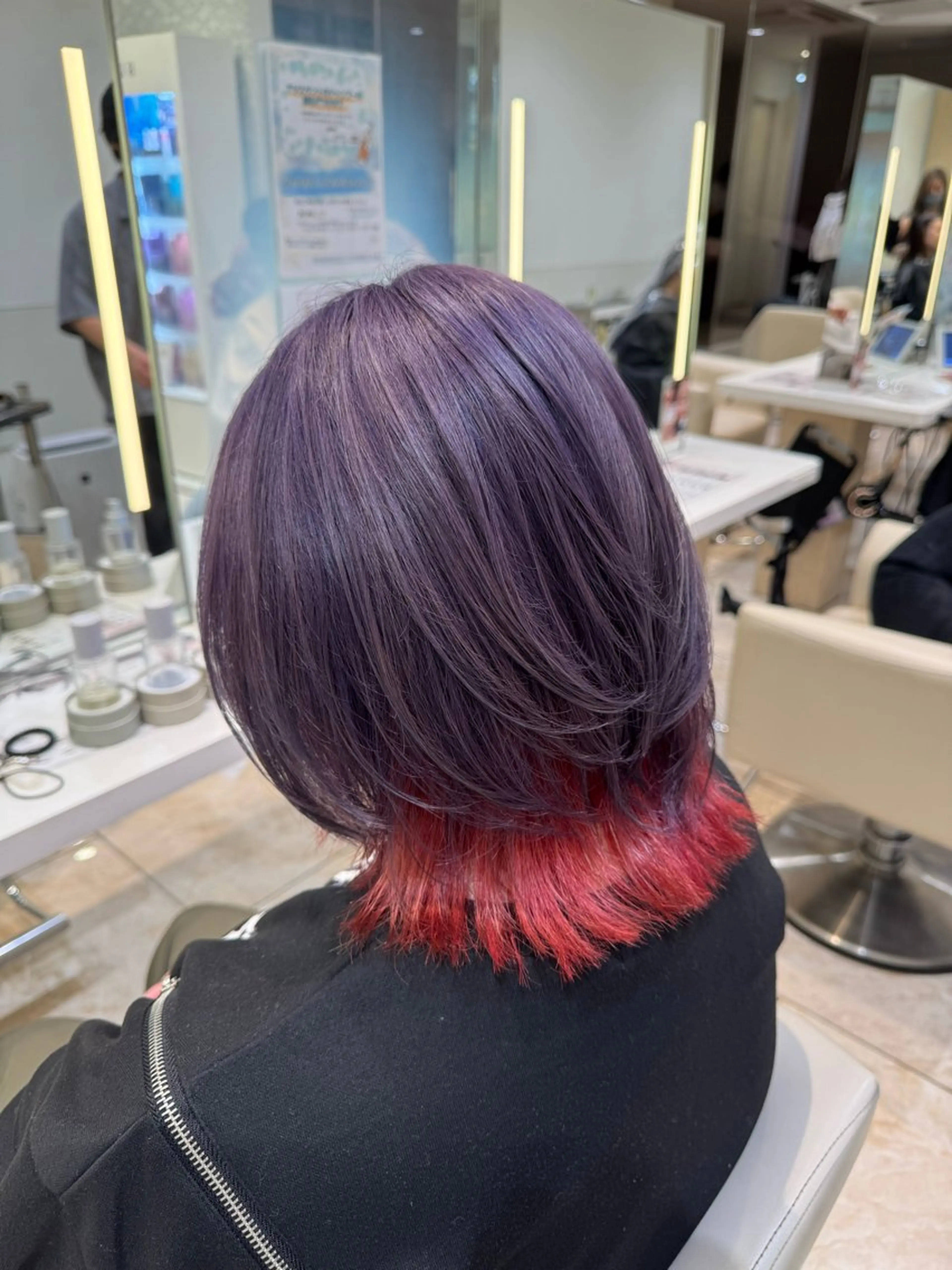 ロング カラー ボブ‪✂️ スパ🫧kurehaのヘアスタイル