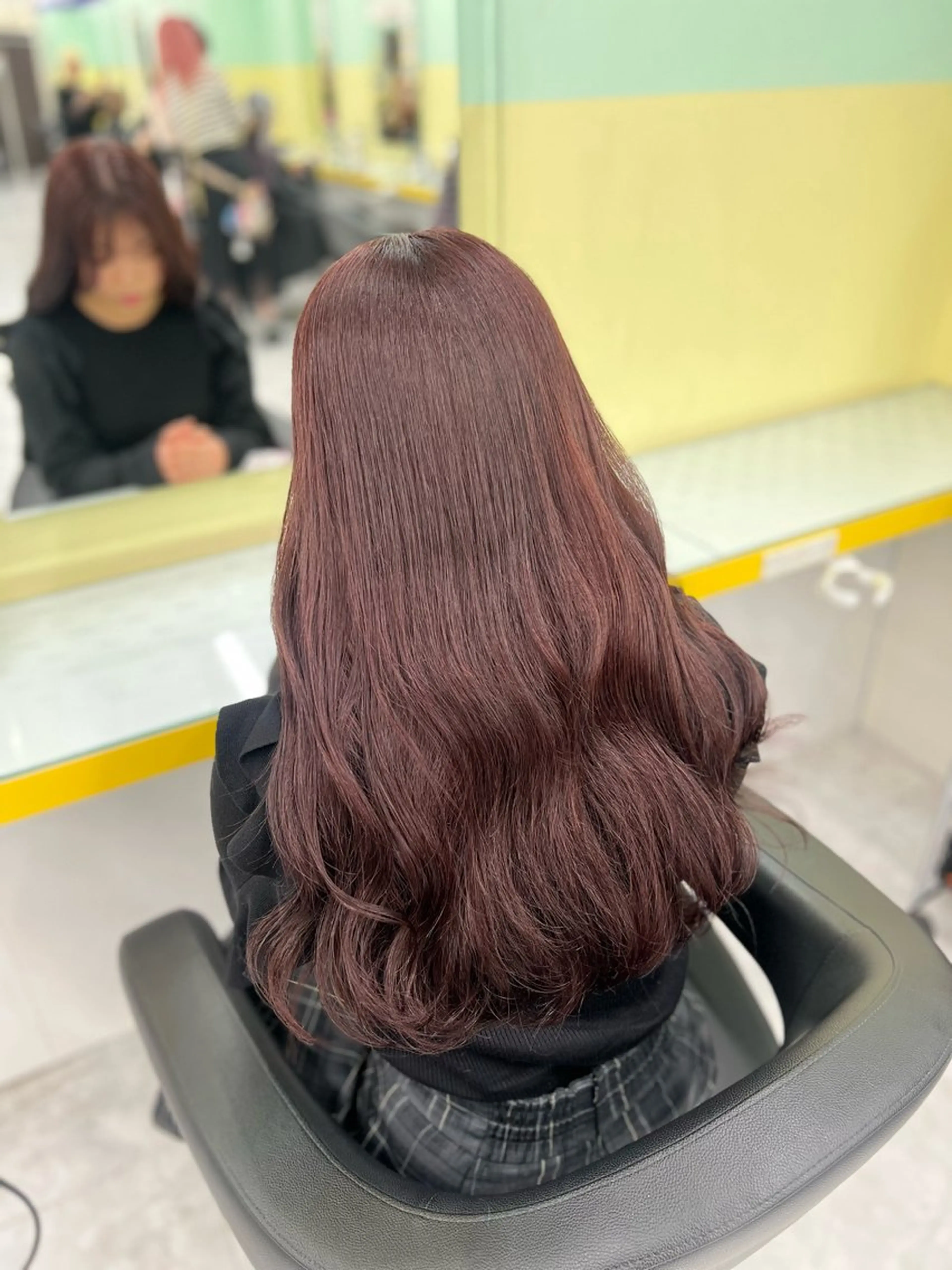 ロング カラー ブリーチ ダブルカラー ブリーチなしカラー レッドカラー 💖暖色系の プロ💖RINAKOのヘアスタイル