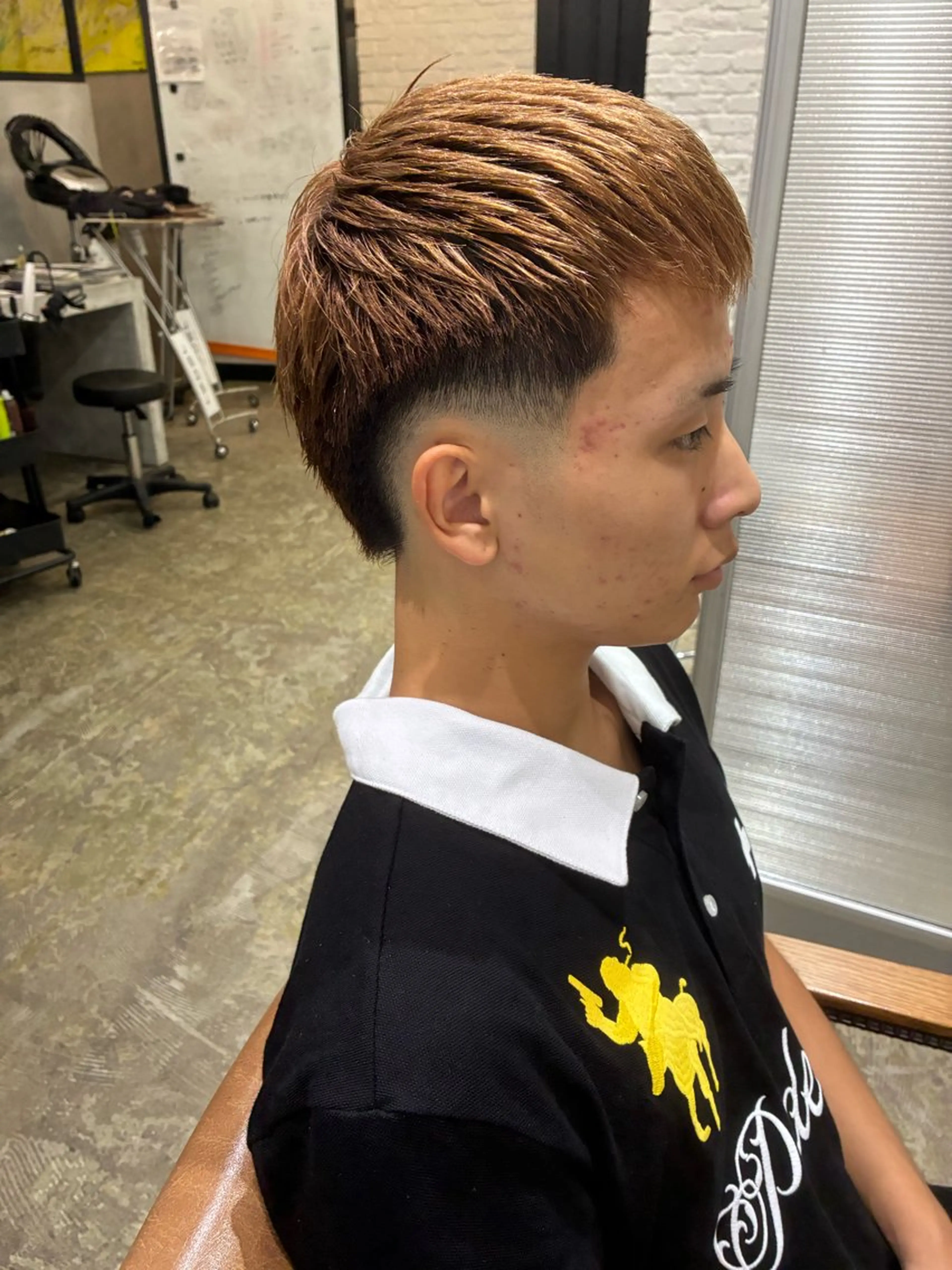 メンズ フェードカット 松本 蓮慈のヘアスタイル
