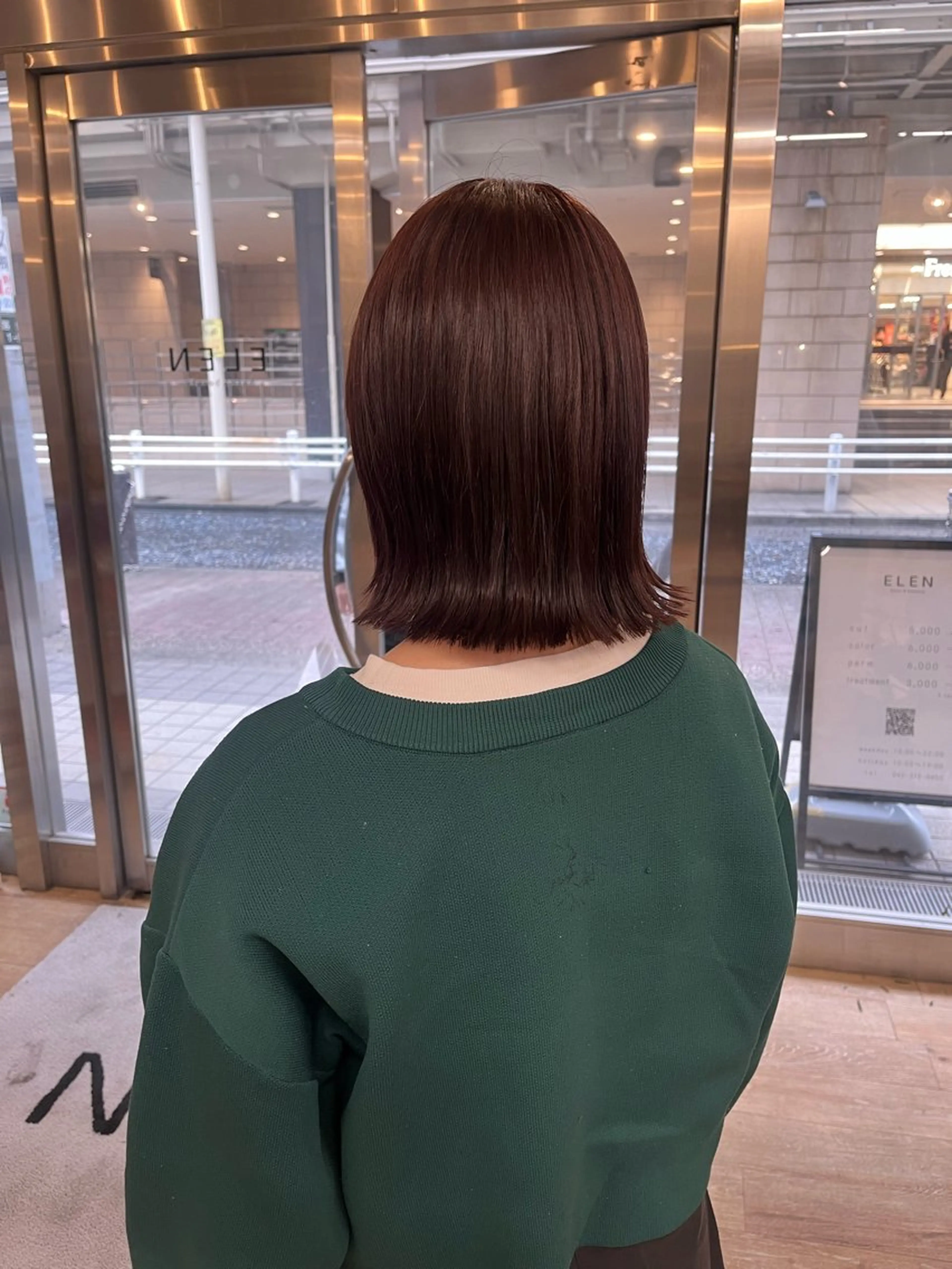 カラー ニュアンスパーマ 曲がる縮毛矯正 爲石のヘアスタイル