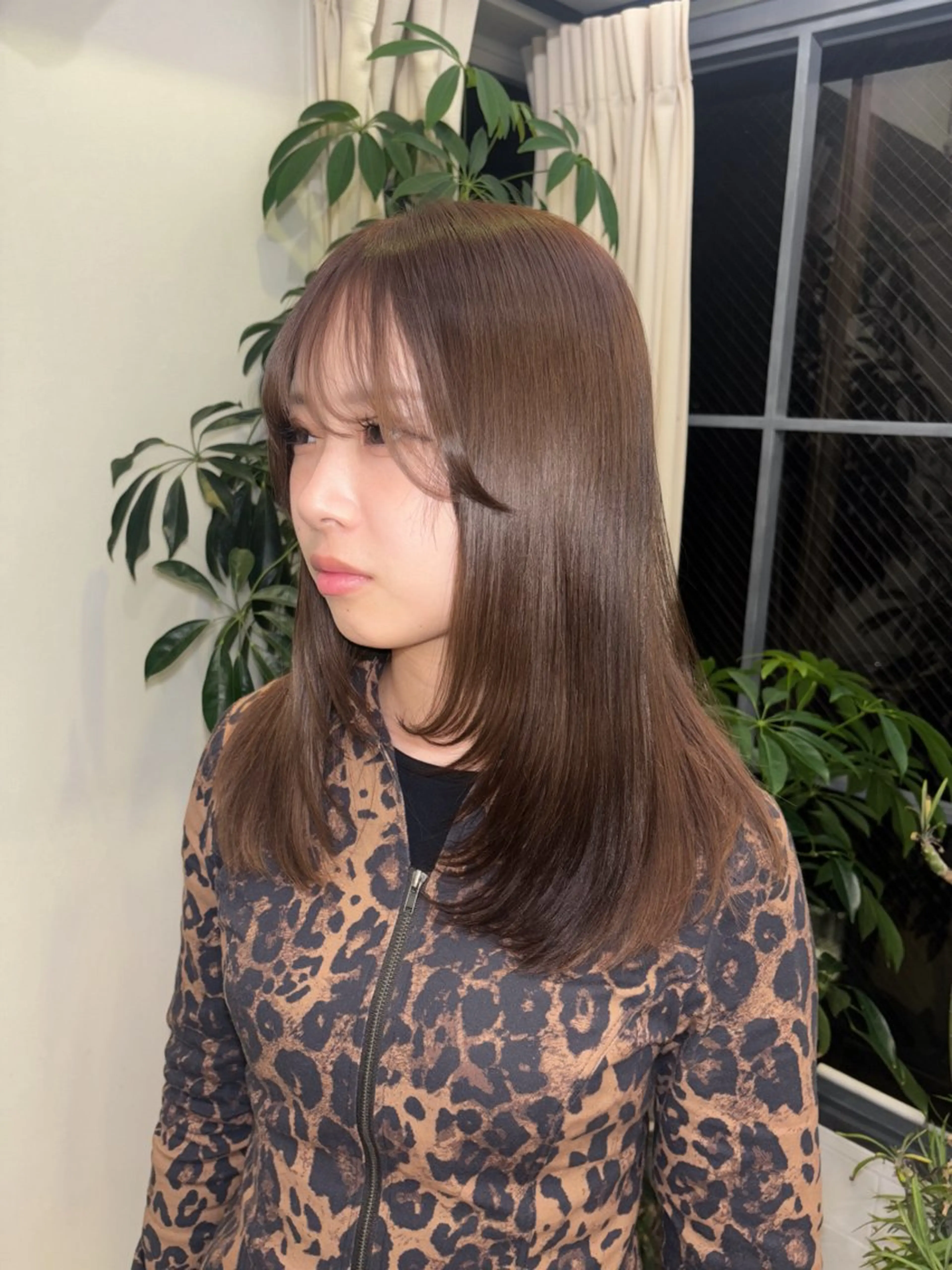 ミディアム カラー ヘアカラー 🫐透明感カラー /カエデ🫐のヘアスタイル