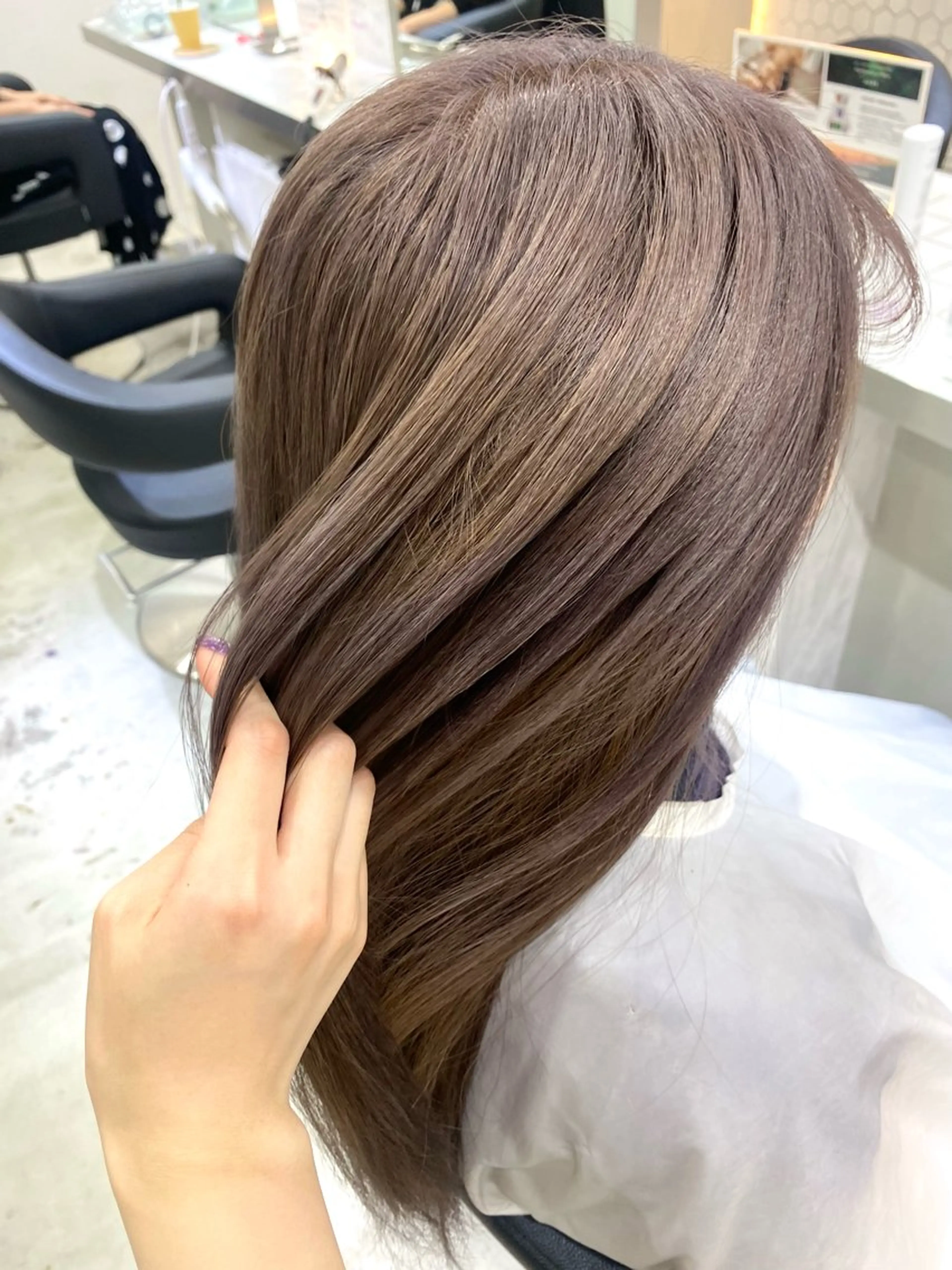 ロング カラー ヘアカラー トリートメント 銀座 キュアリスト/ nanaco🦔のヘアスタイル
