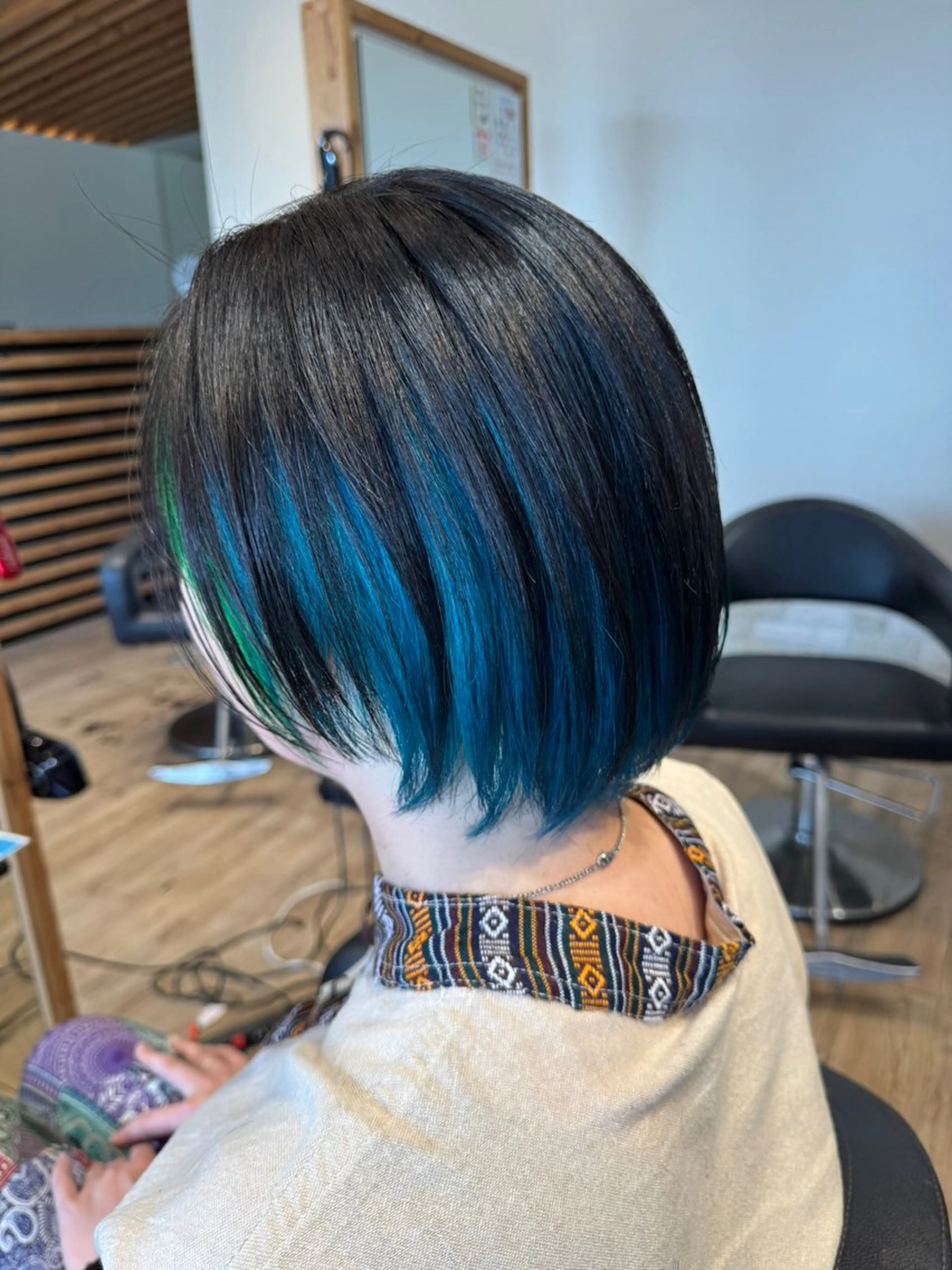 ミディアム ヘアカラー 関口 友行のヘアスタイル