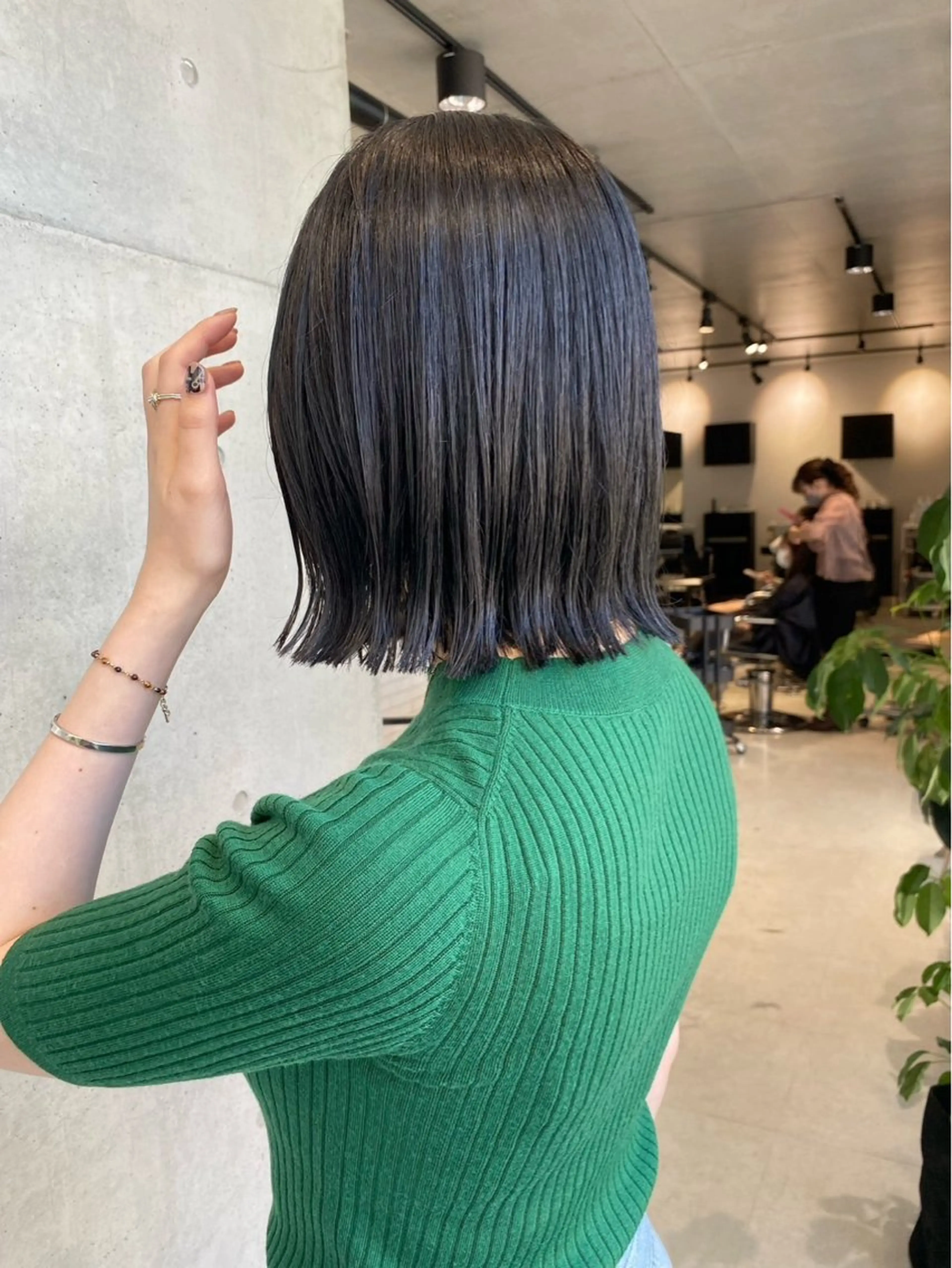 ミディアム カット ヘアカラー トリートメント ♥️ボブ/ブリーチ なしカラー/mahoのヘアスタイル