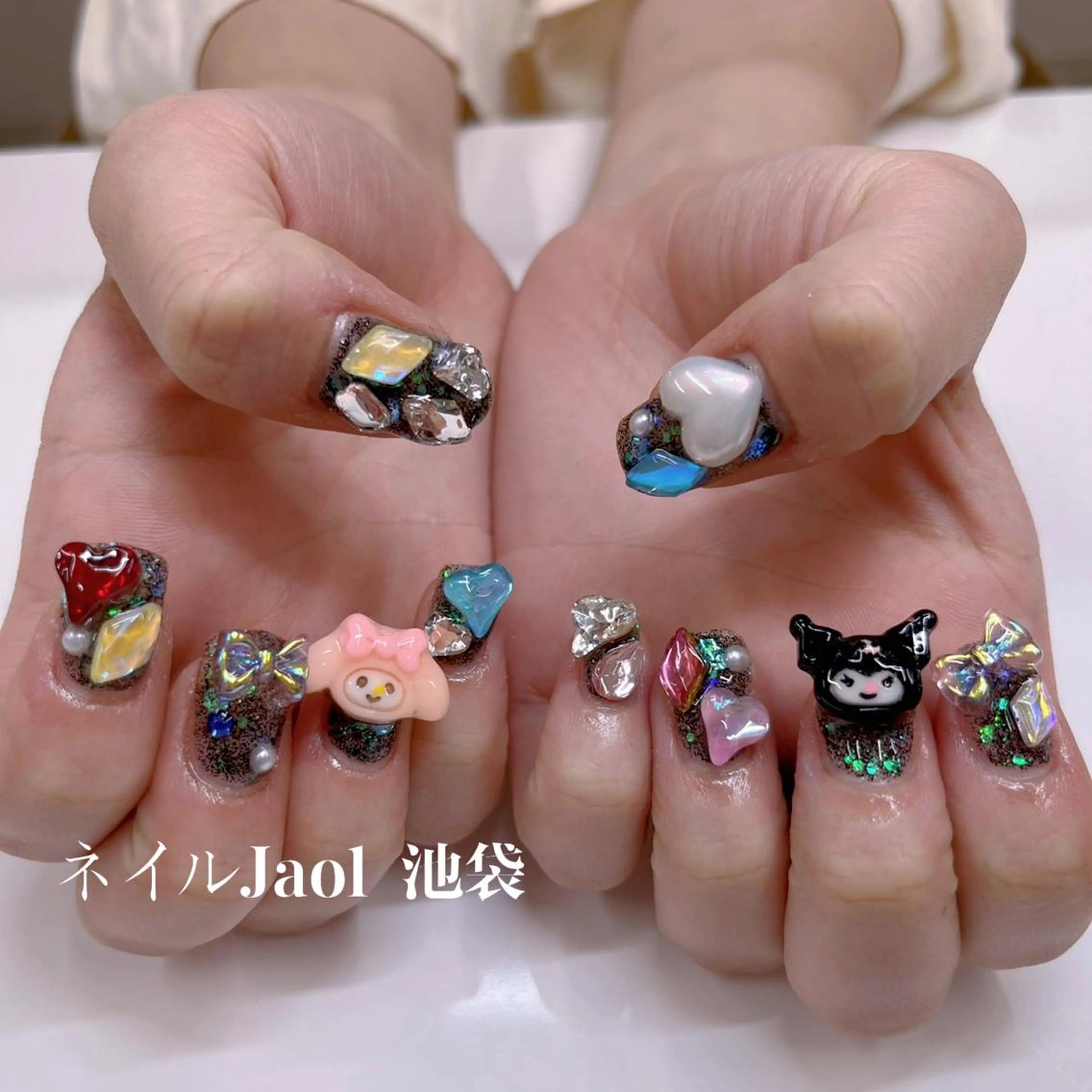 ミディアム nail jaol池袋店所属・ネイルJaol 池袋のネイルデザイン