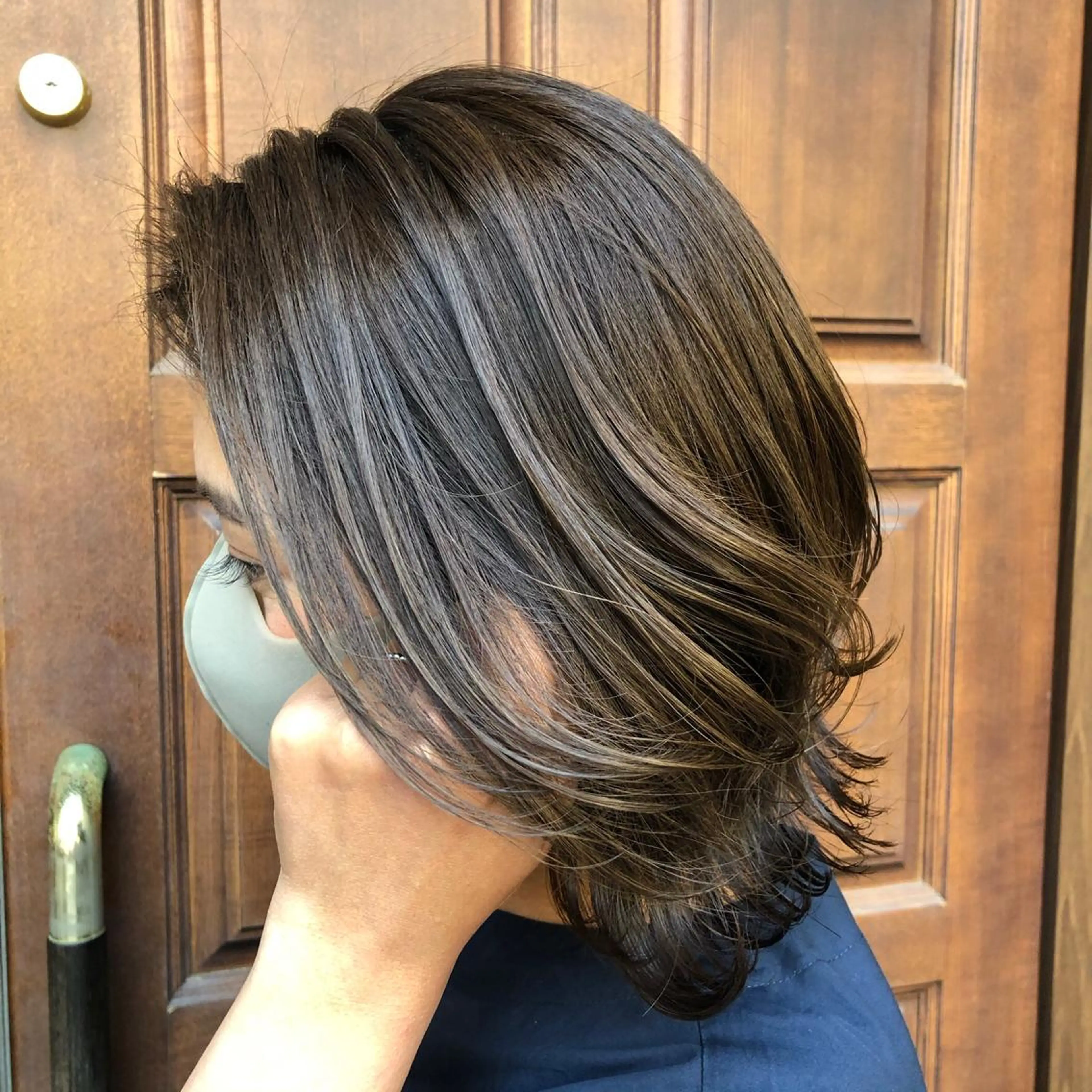 セミロング カラー ヘアカラー トリートメント 🍊🍊COコ かぢあおい🍊🍊のヘアスタイル