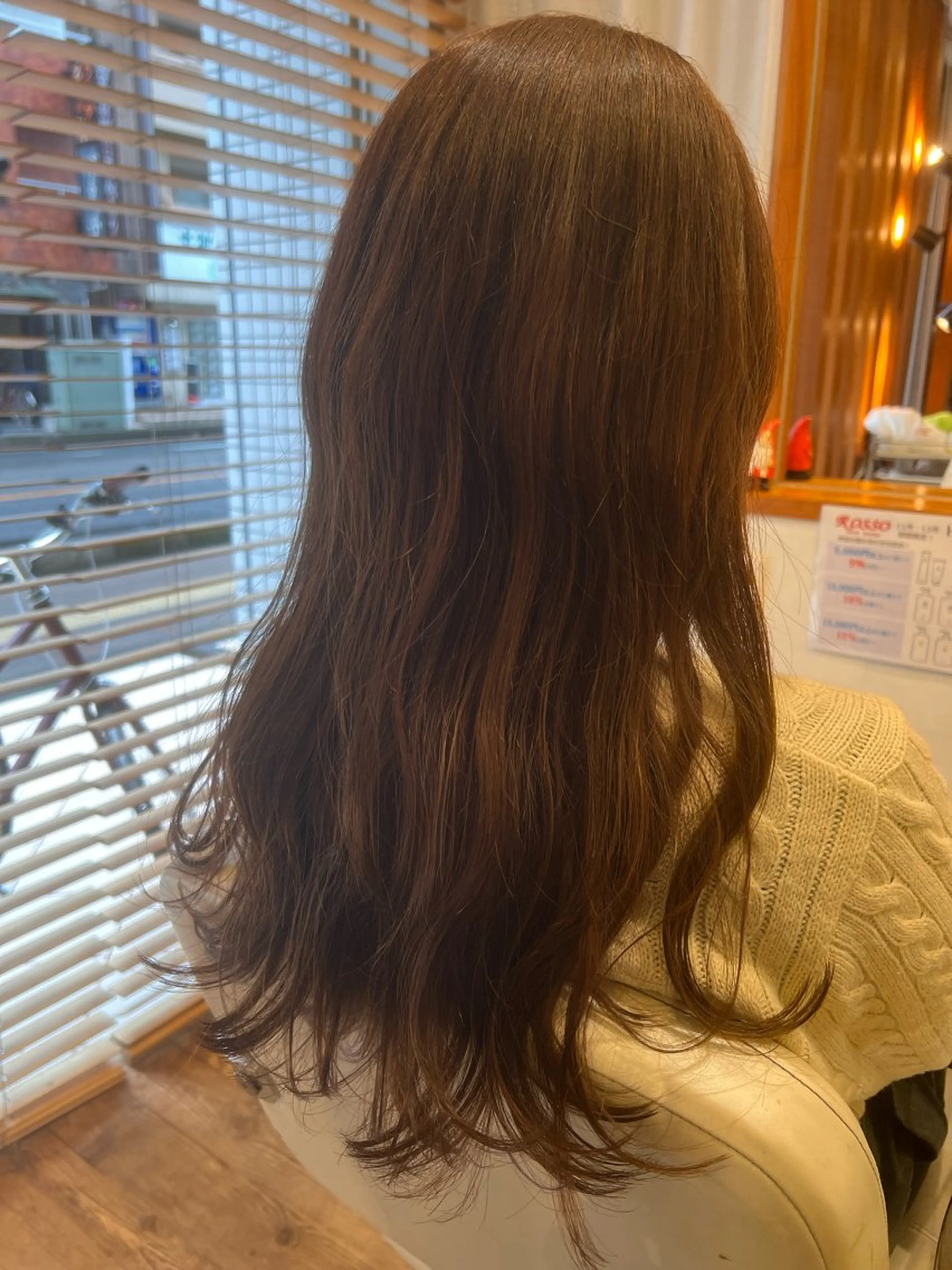 ロング ヘアカラー トリートメント アザマ　ヤスカツ _rosso 川口のヘアスタイル