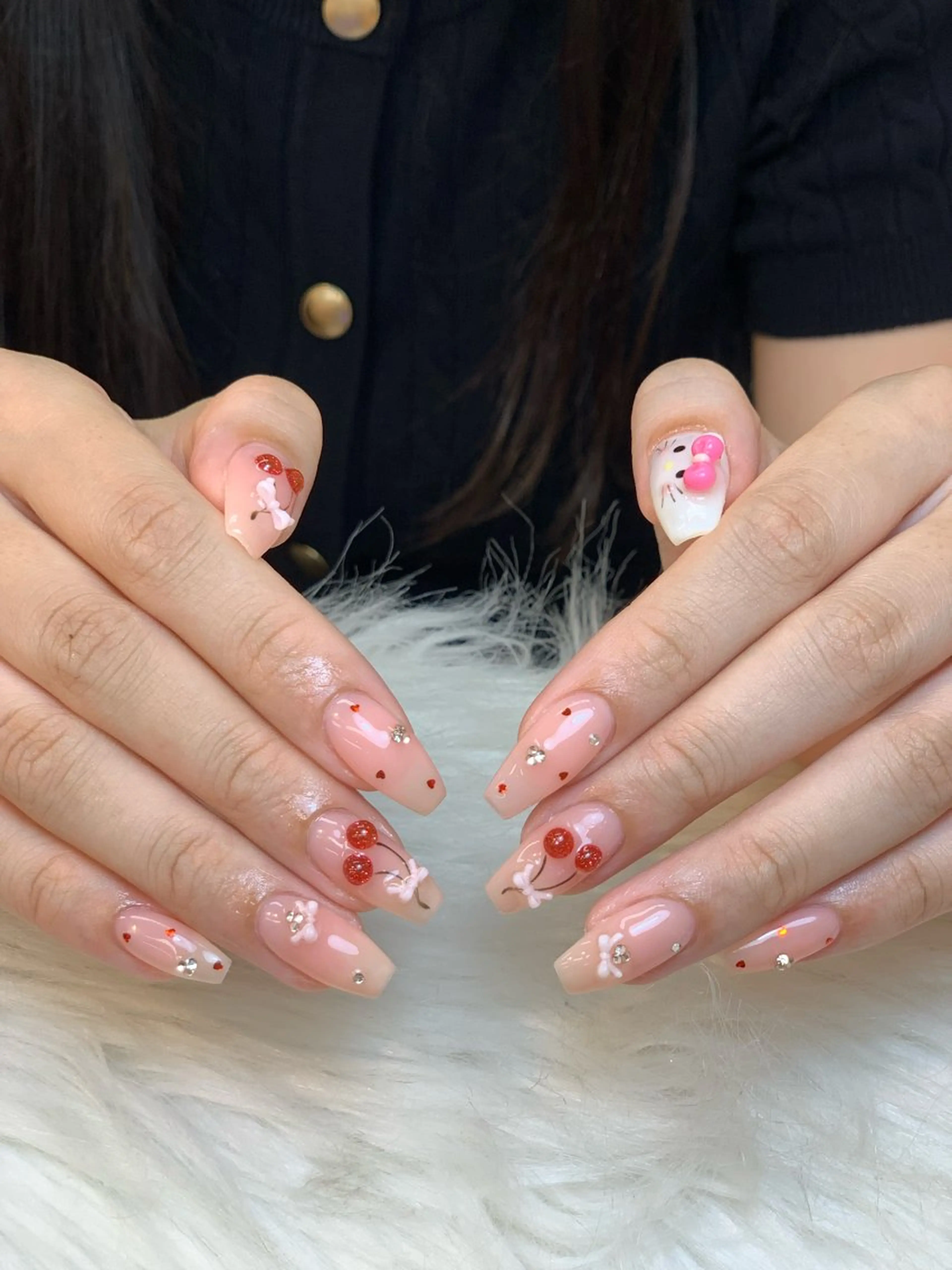 ネイル アートネイル 長さ出し ジェルネイル マグネットネイル ニュアンスネイル ハンドネイル Cloudy Chan Nailのネイルデザイン