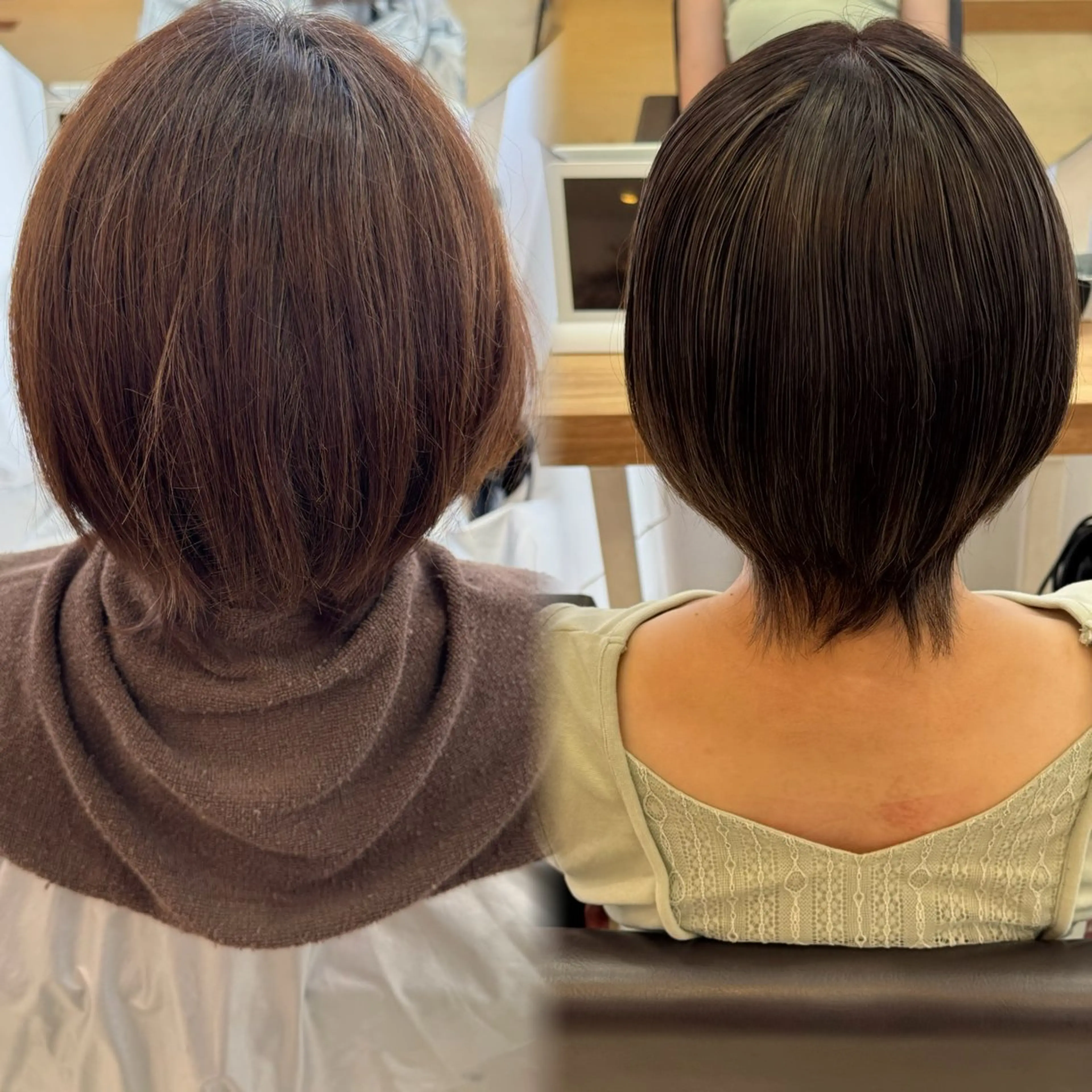 ショート ハイライト ヘアカラー lapereau ayanaのヘアスタイル