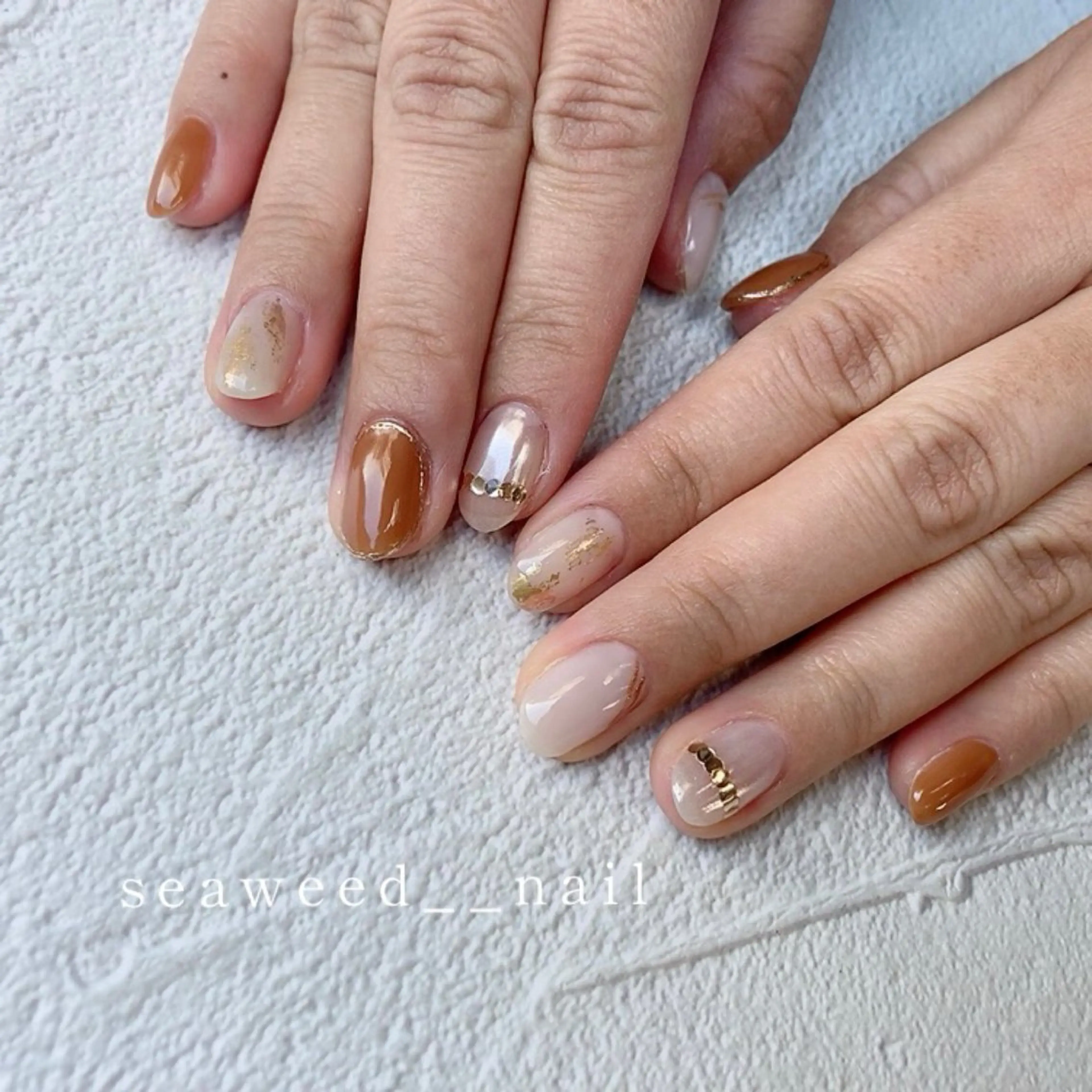 ネイル ハンドネイル seaweed nailのネイルデザイン